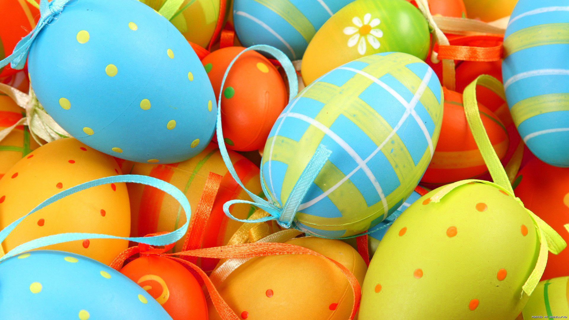 Easter Eggs Background Wallpaper, colorful eggs, easter eggs