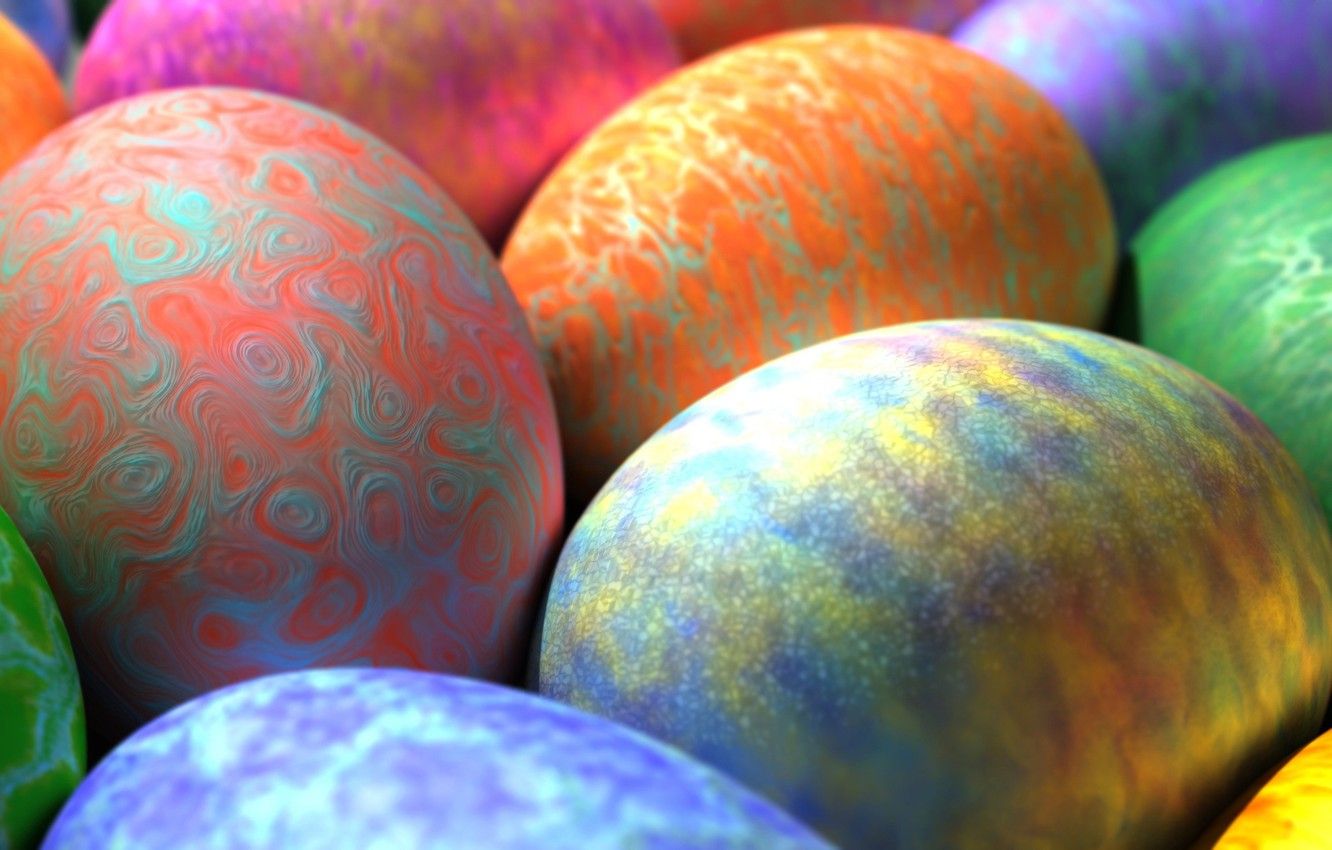 Wallpaper patterns, eggs, Easter, bright colors image for desktop, section праздники