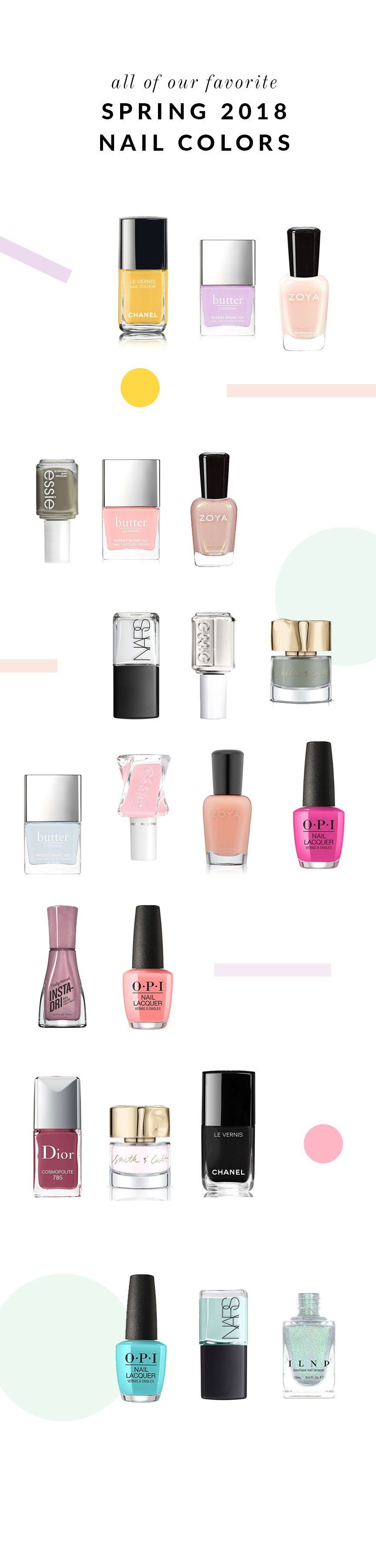 All Of Our Favorite Spring 2018 Nail Colors