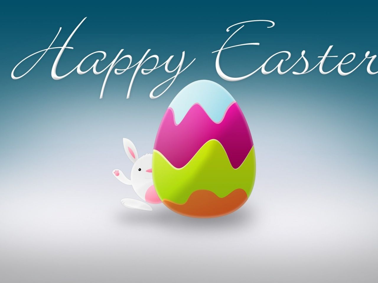 Happy Easter, egg, bunny, rabbit, holiday, holidays
