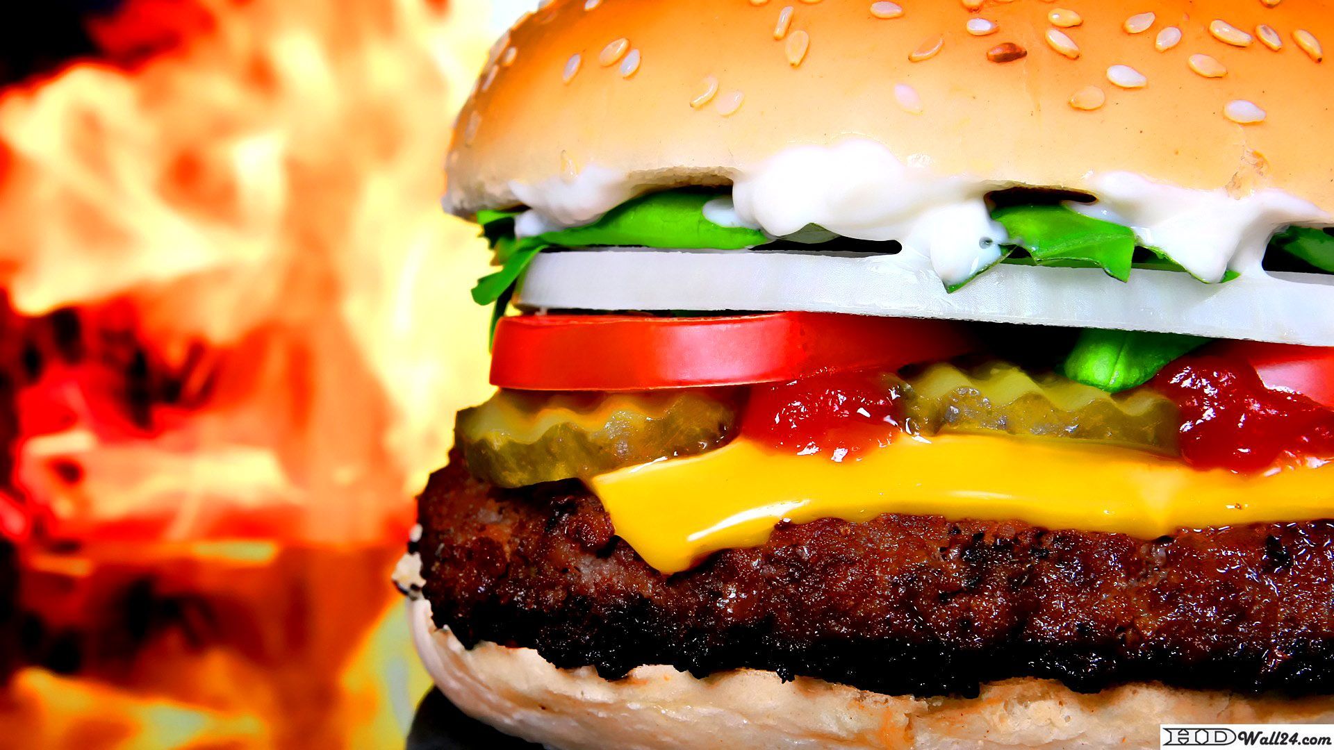 Hamburger Wallpaper. Free HD .com