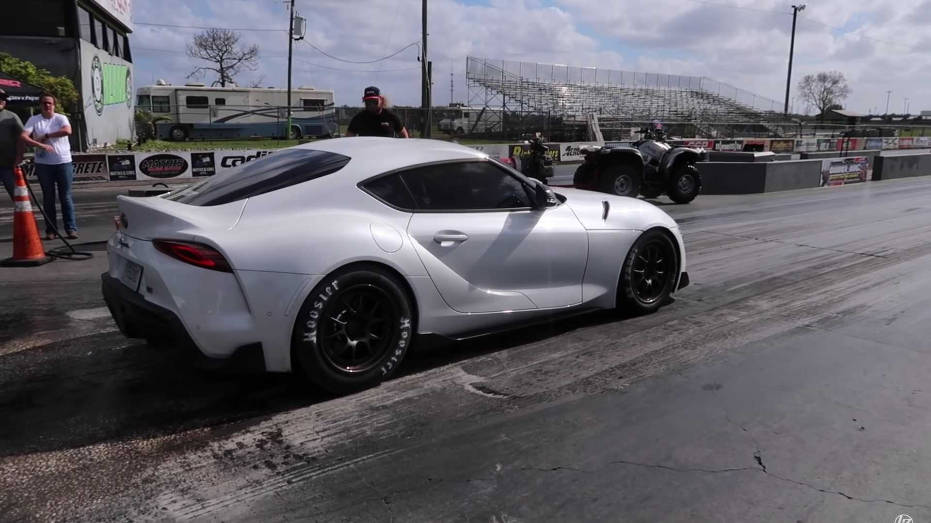 Tweaked Toyota Supra Destroys Parts In Search Of Drag Race Glory