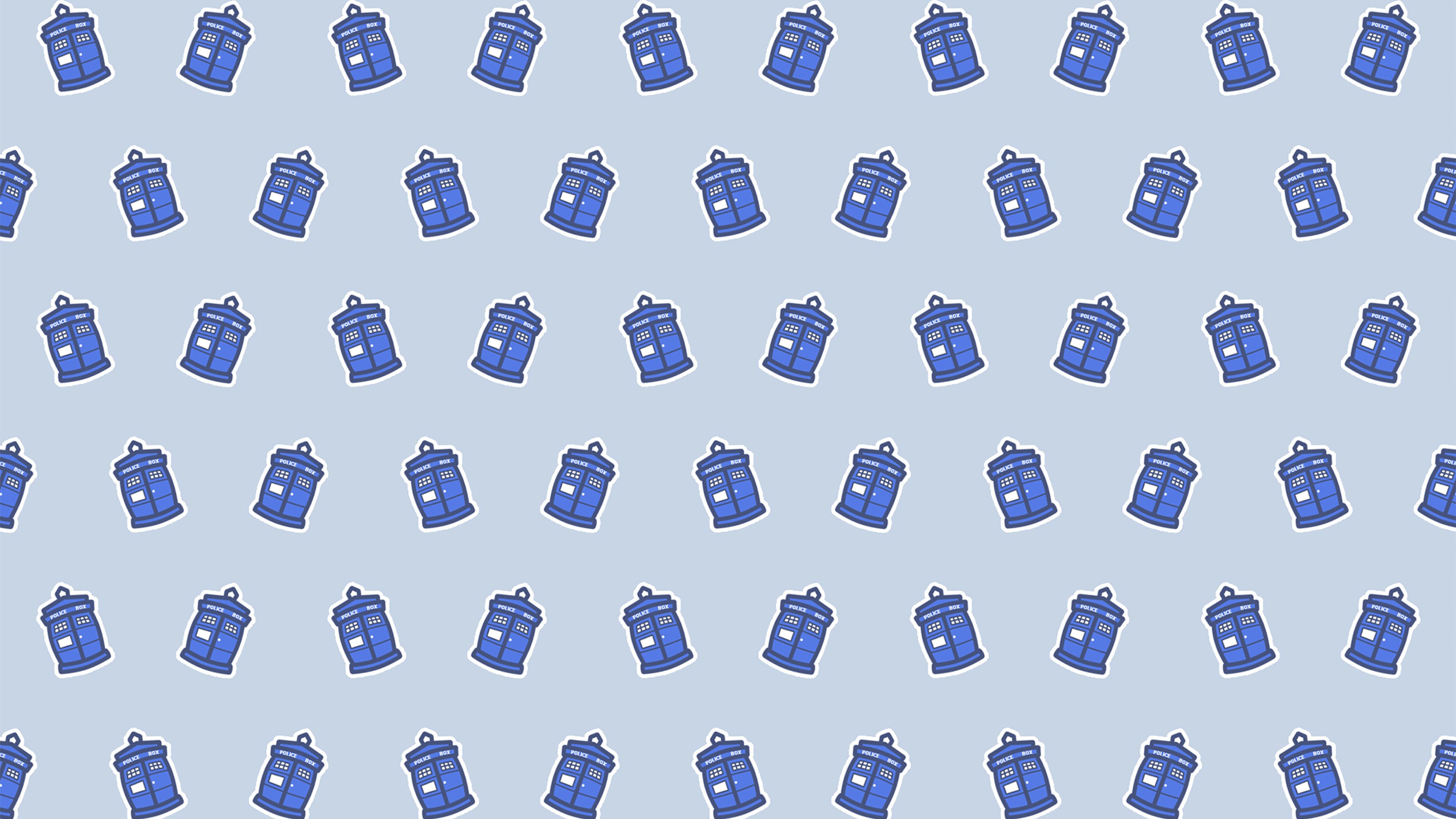 Cute Police Box Pattern Art
