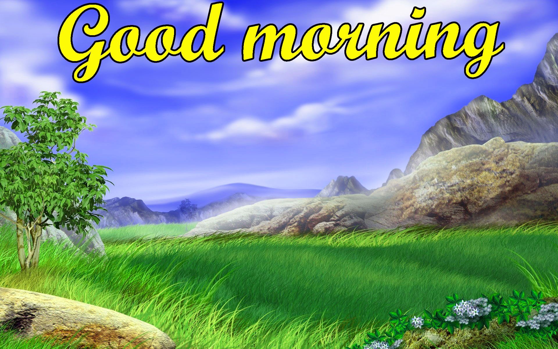 Beautiful 3D Good Morning Image Wallpaper Pics HD Morning