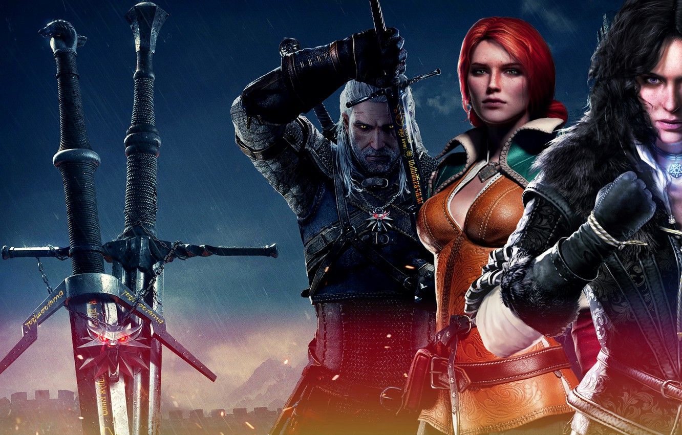 Photo Wallpaper Triss Merigold, The Witcher 3 Geralt Et
