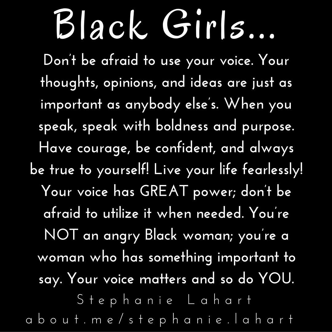 Black Girl Quotes. Empowering, inspiring, and positive quotes