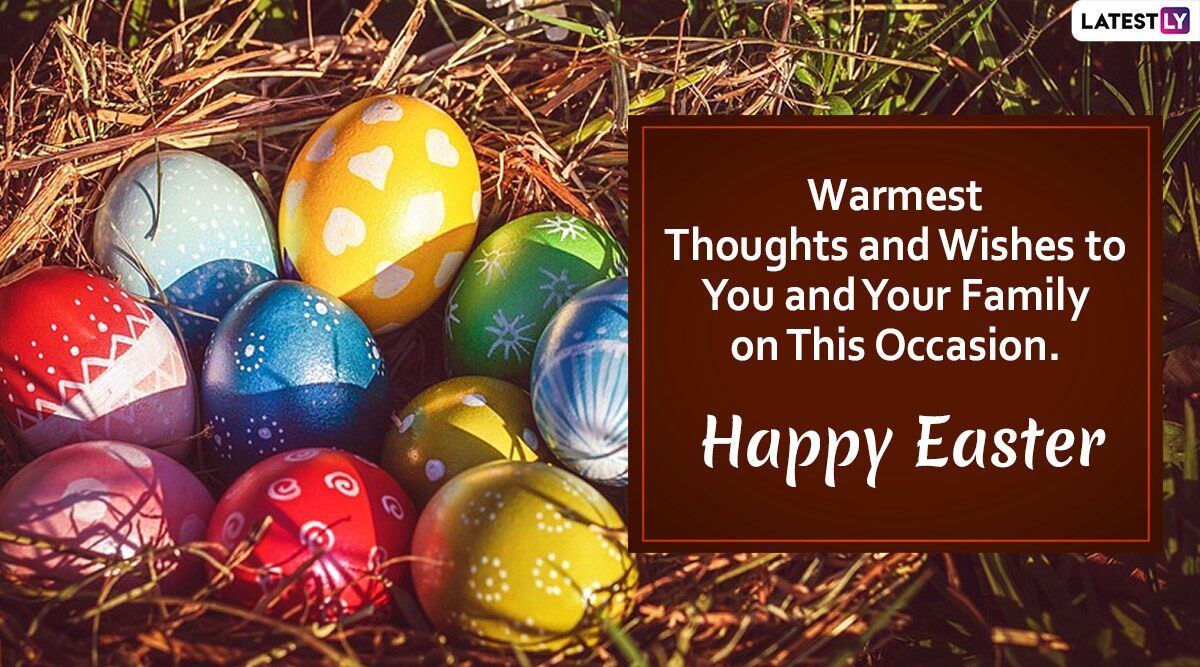 Happy Easter 2020 Image With Quotes for Family: WhatsApp Stickers