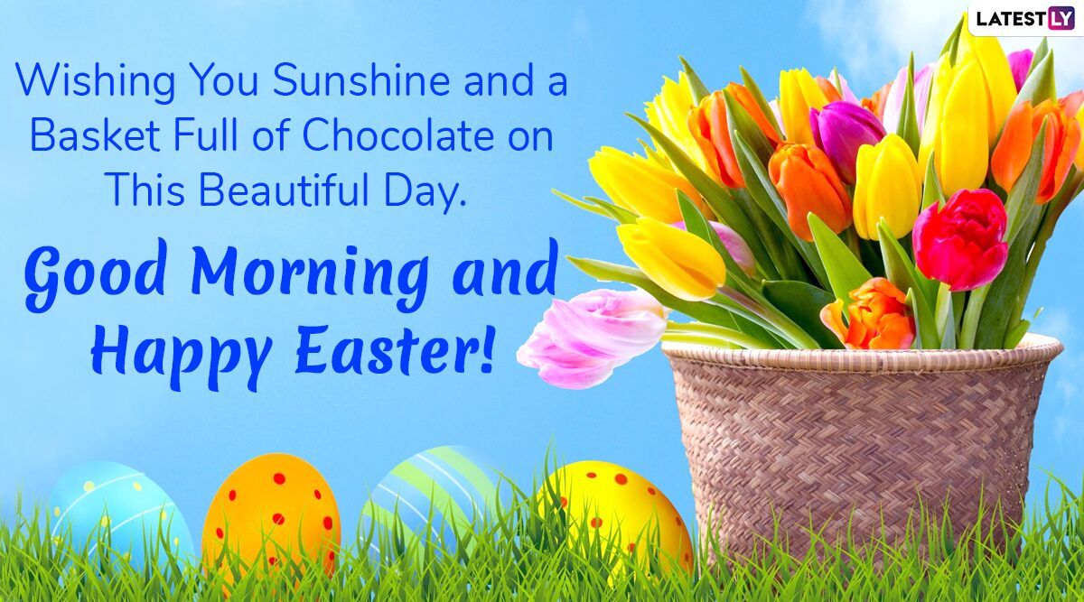 Good Morning HD Image With Easter 2020 Text Messages: Wish Happy