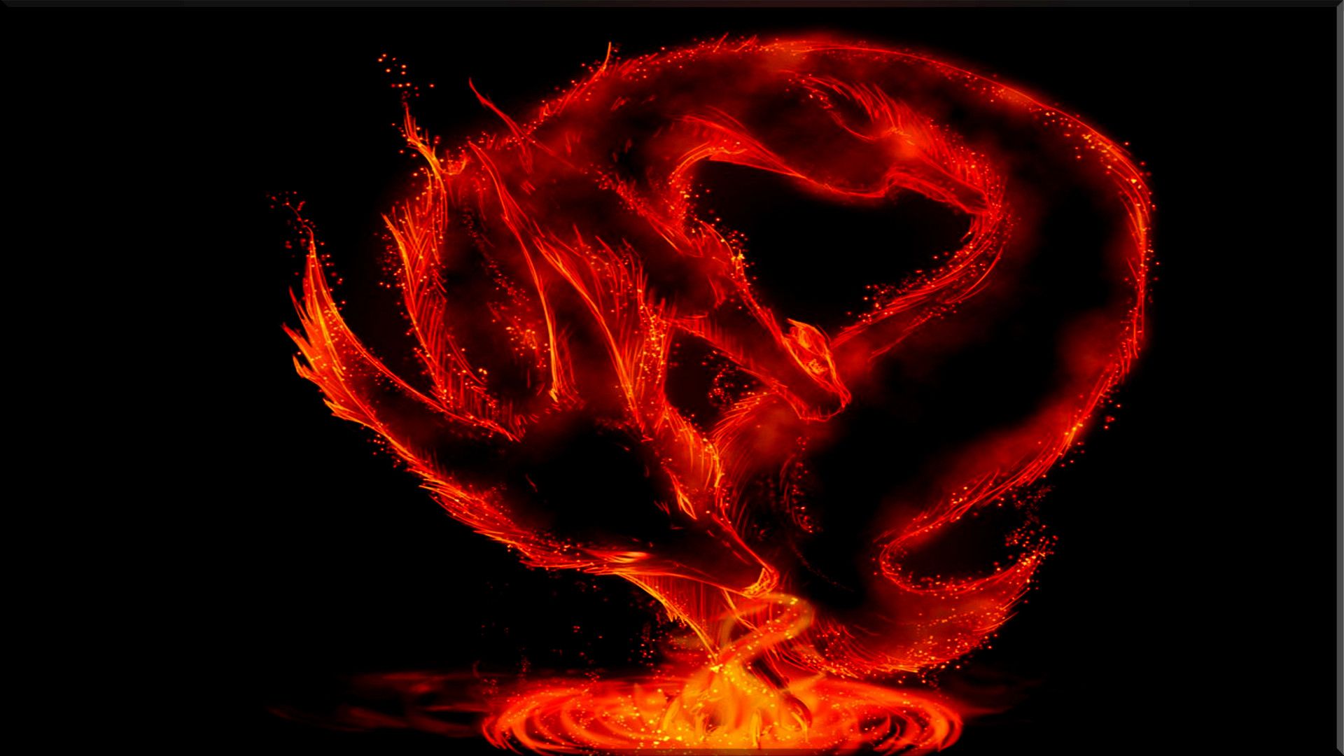 Fire Dragons Computer Wallpaper, Desktop Background