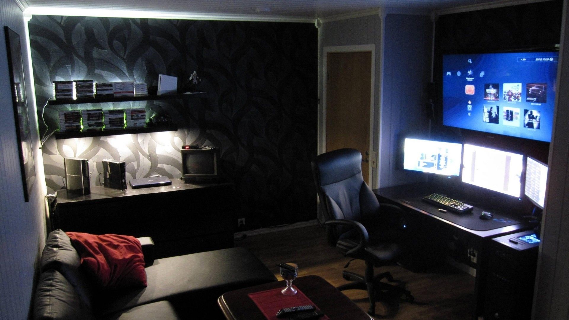 Download Wallpaper, Download 1920x1080 tv interior chairs bedroom