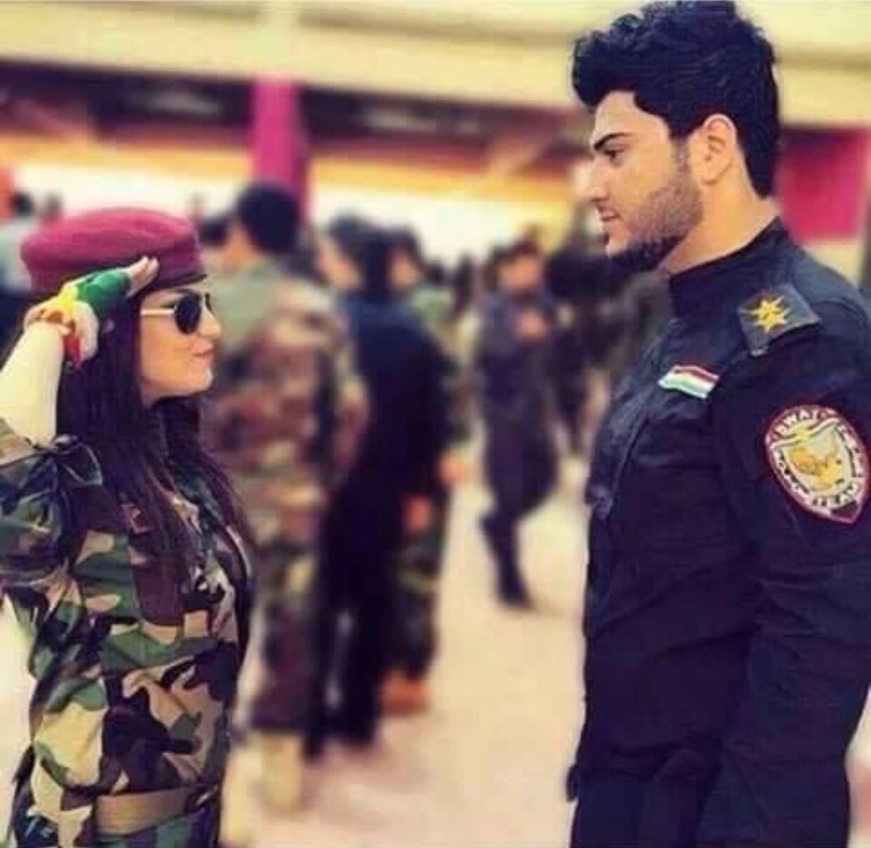 Kurdish. Pak army soldiers, Army girl, Army couple