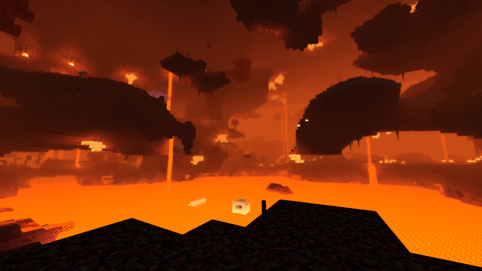 Modded Nether + Shaders looks amazing