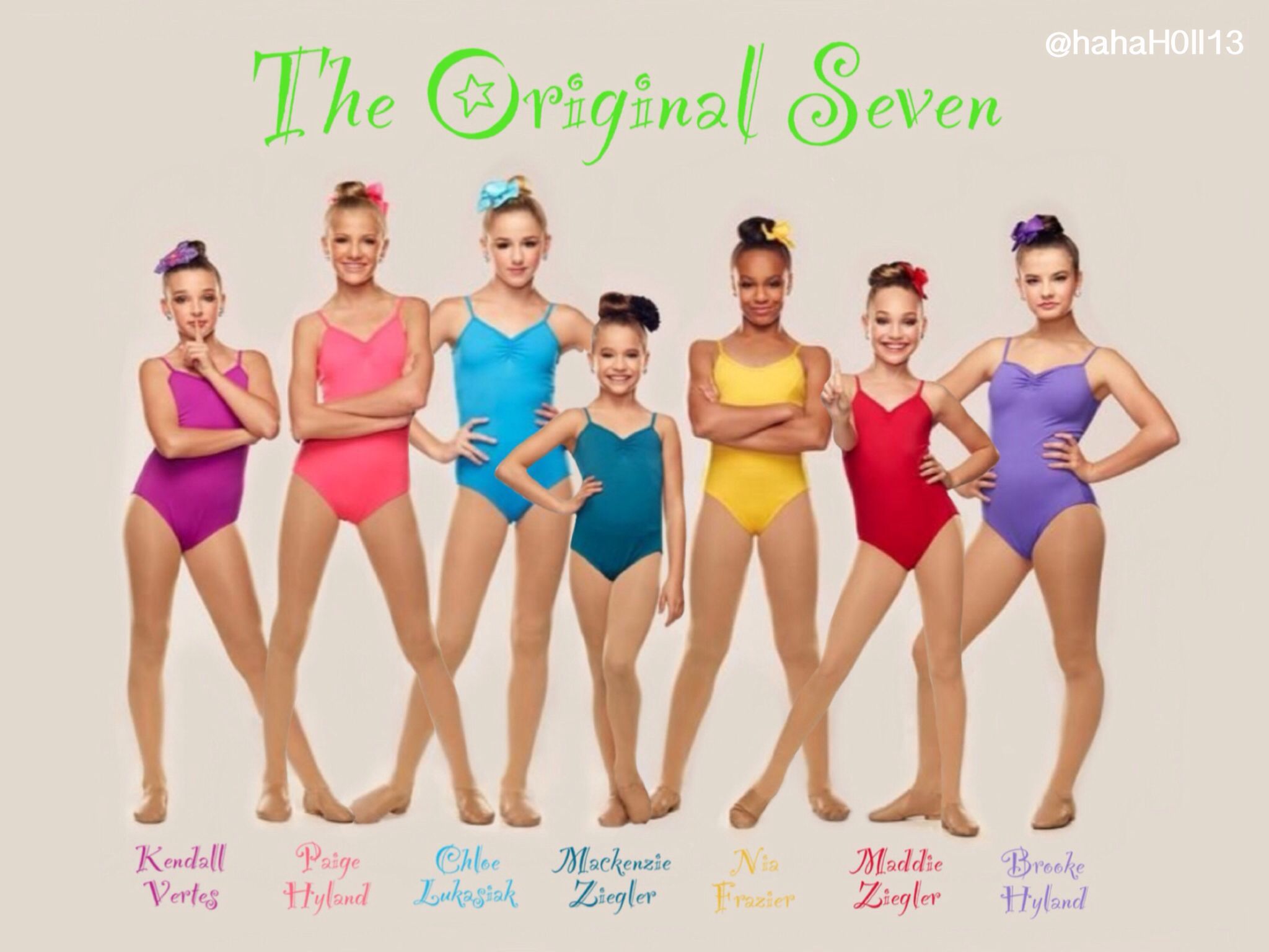 Dance Moms edit of the original seven: Kendall Vertes, Paige
