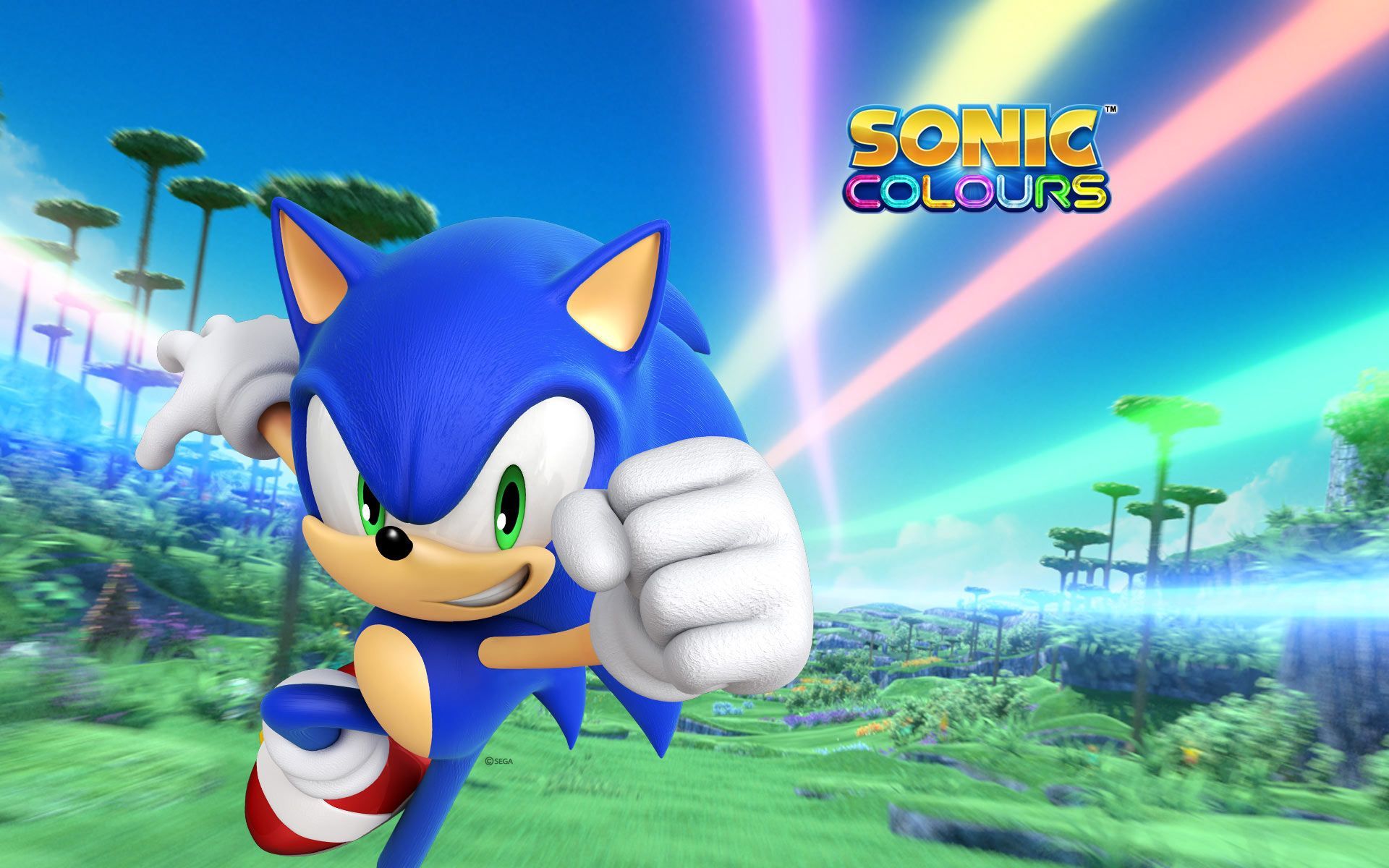 Download exclusive 'Sonic Colours' wallpaper. Cartoon wallpaper