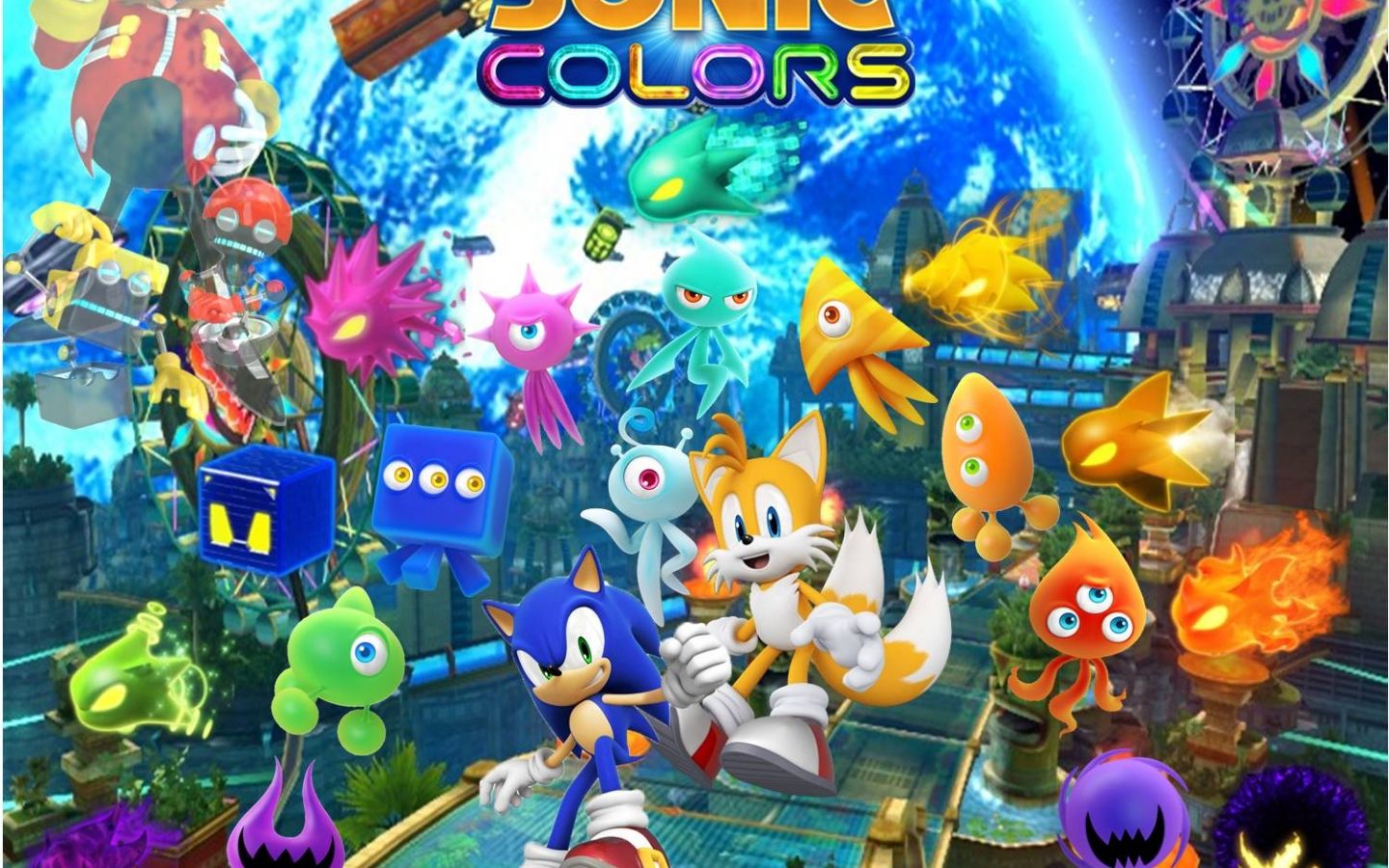 Download Sonic Colors With Aliens Wallpaper  Wallpaperscom