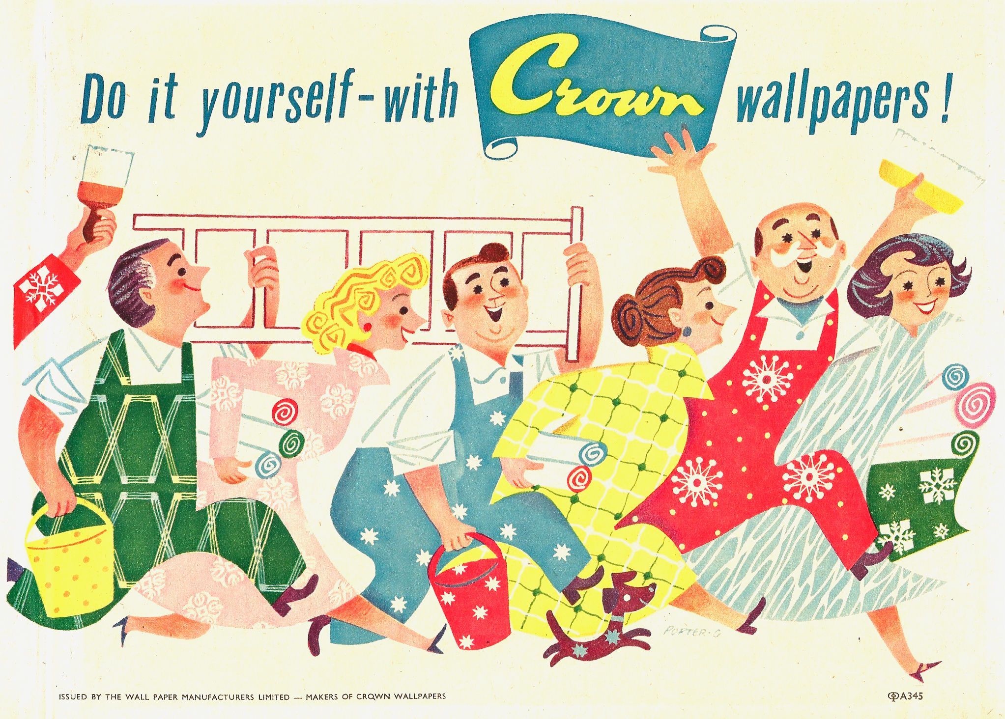 Crown Wallpaper Vintage Advert. Vintage Illustration Art, Vintage
