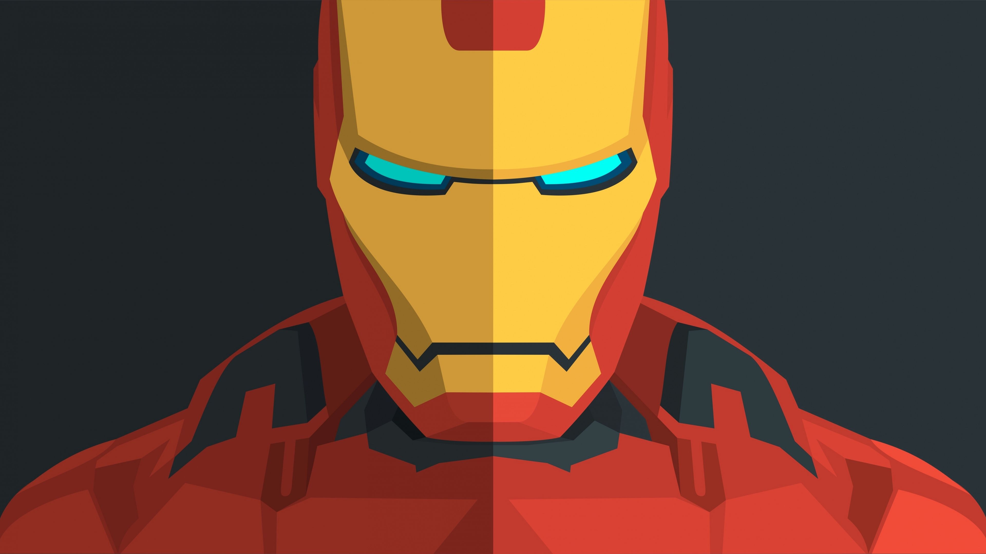 Download 3840x2160 wallpaper iron man, minimal, superhero, 4k, uhd