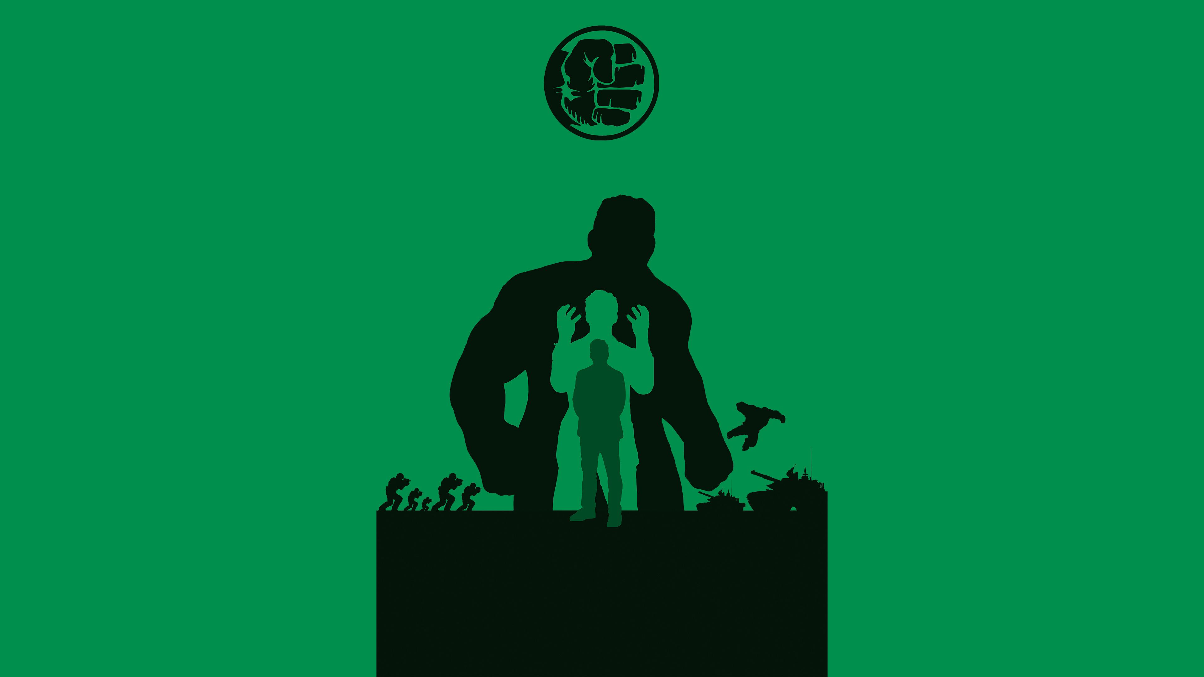 Hulk Avengers Endgame 4k Minimalism, HD Superheroes, 4k Wallpaper