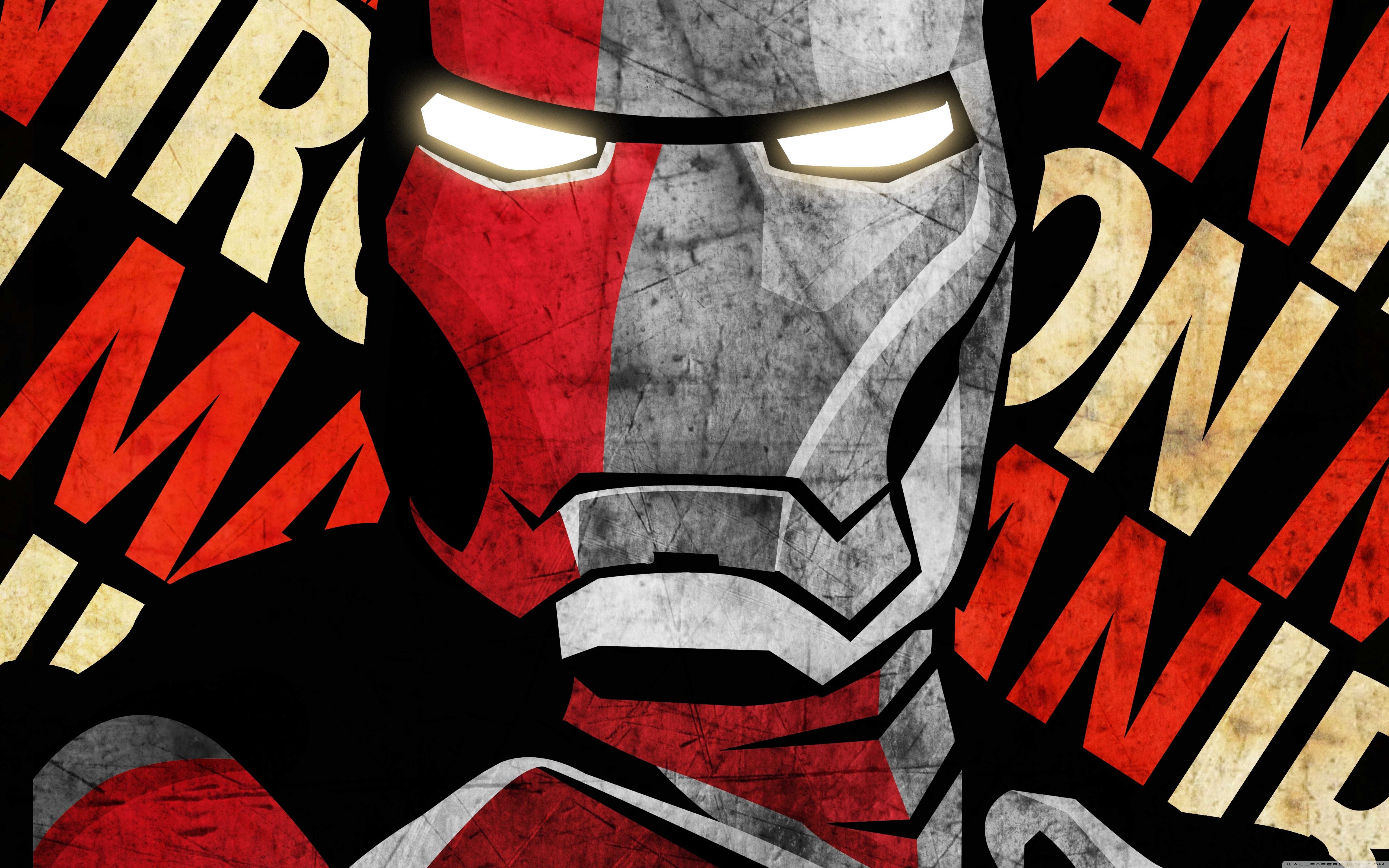 Shepard Fairey Iron Man Poster by IfDeathInspired Ultra HD Desktop