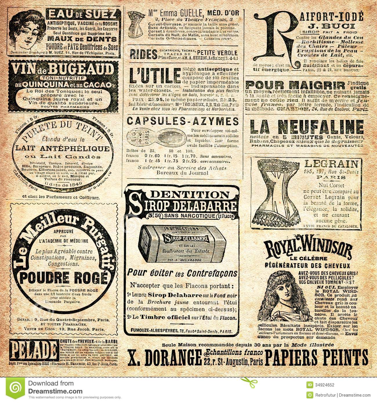 Newspaper Ad Wallpaper. Old Newspaper