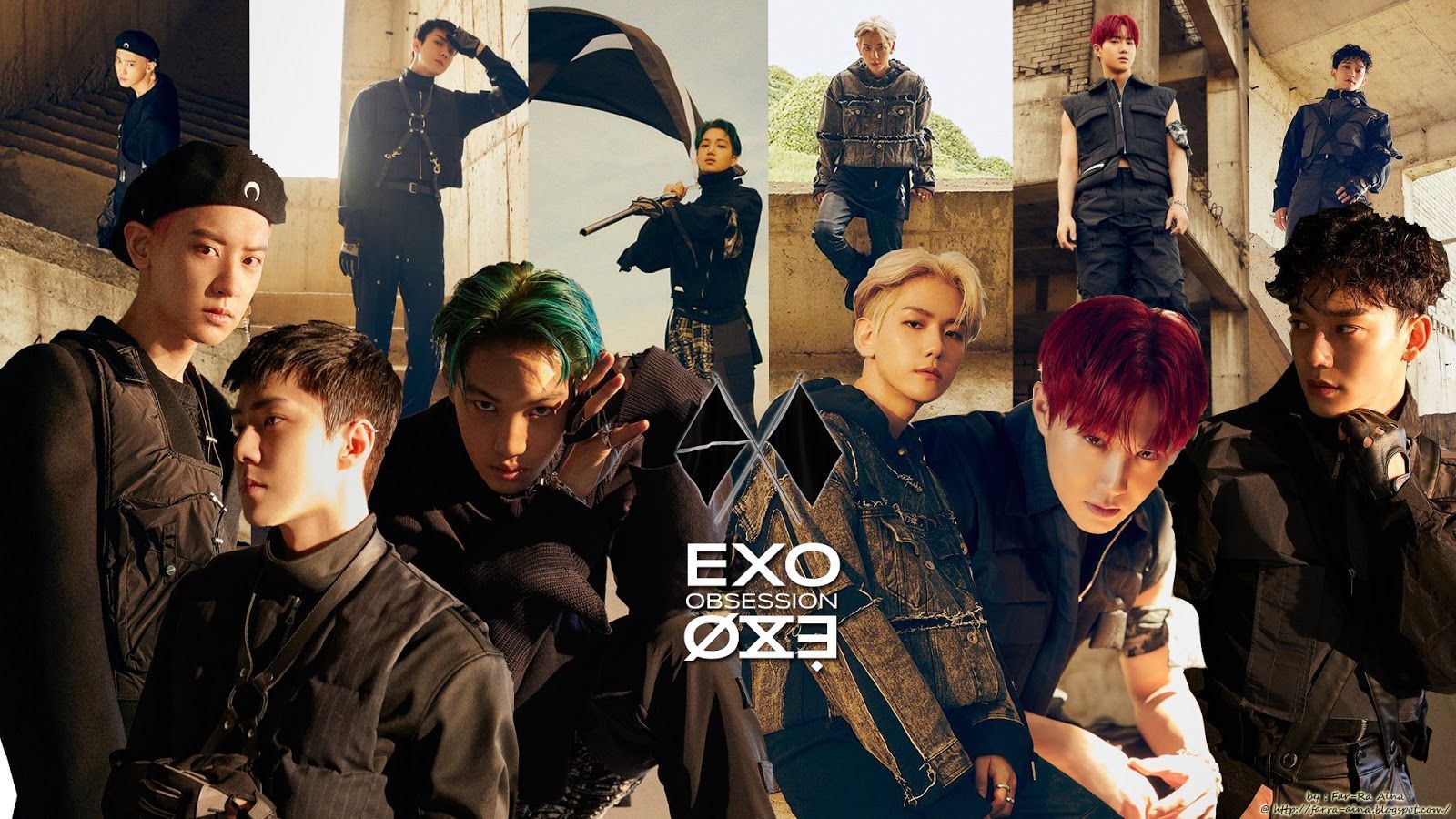 EXO Aesthetic Desktop Wallpaper