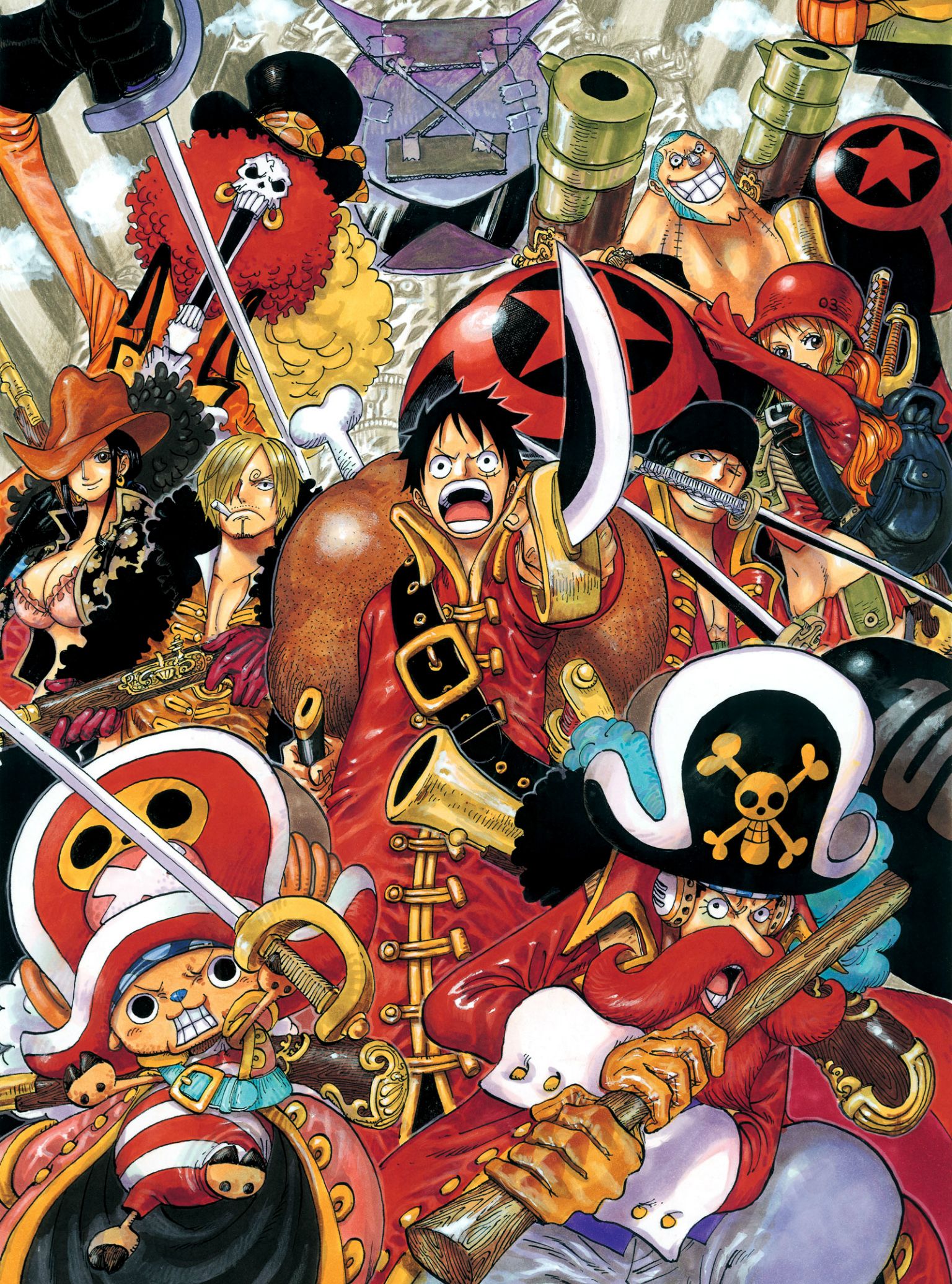 Download Straw Hat Pirates Ready to Sail the High Seas Wallpaper   Wallpaperscom