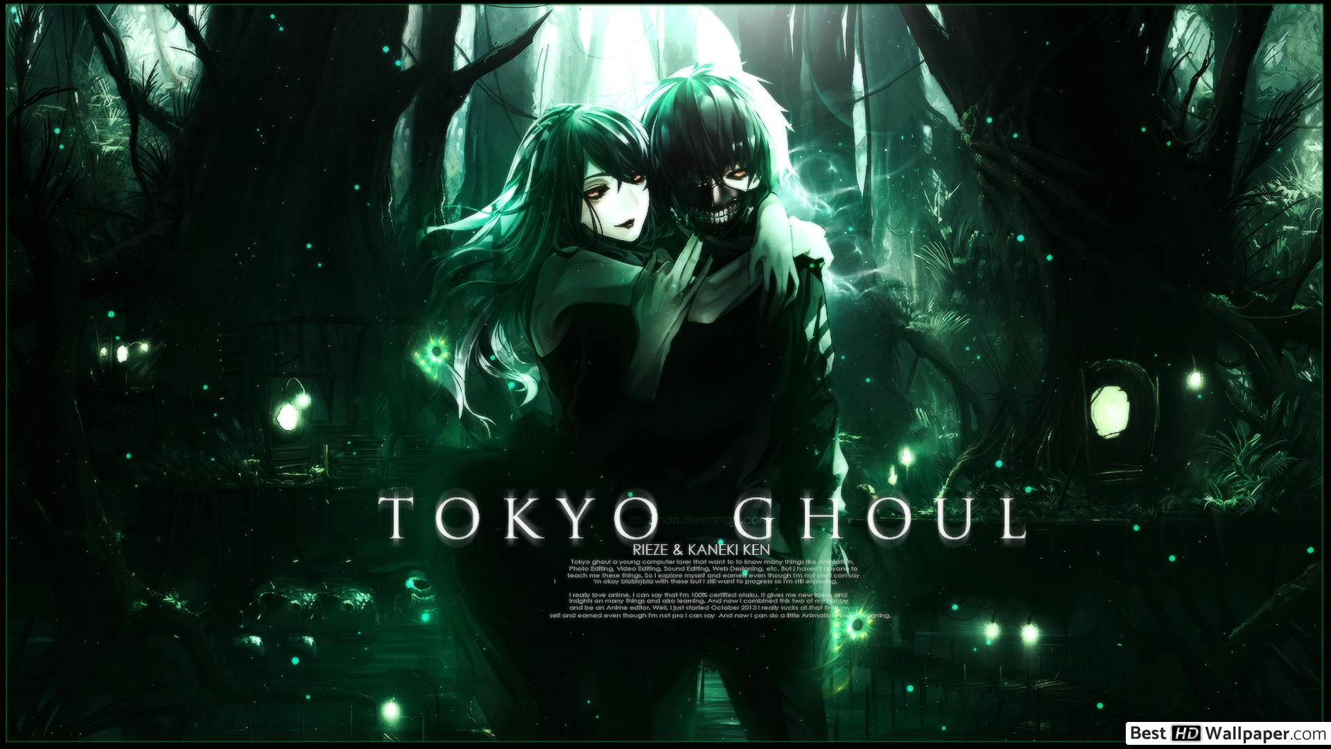 Tokyo Ghoul Kaneki, Rize Kamishiro HD wallpaper download