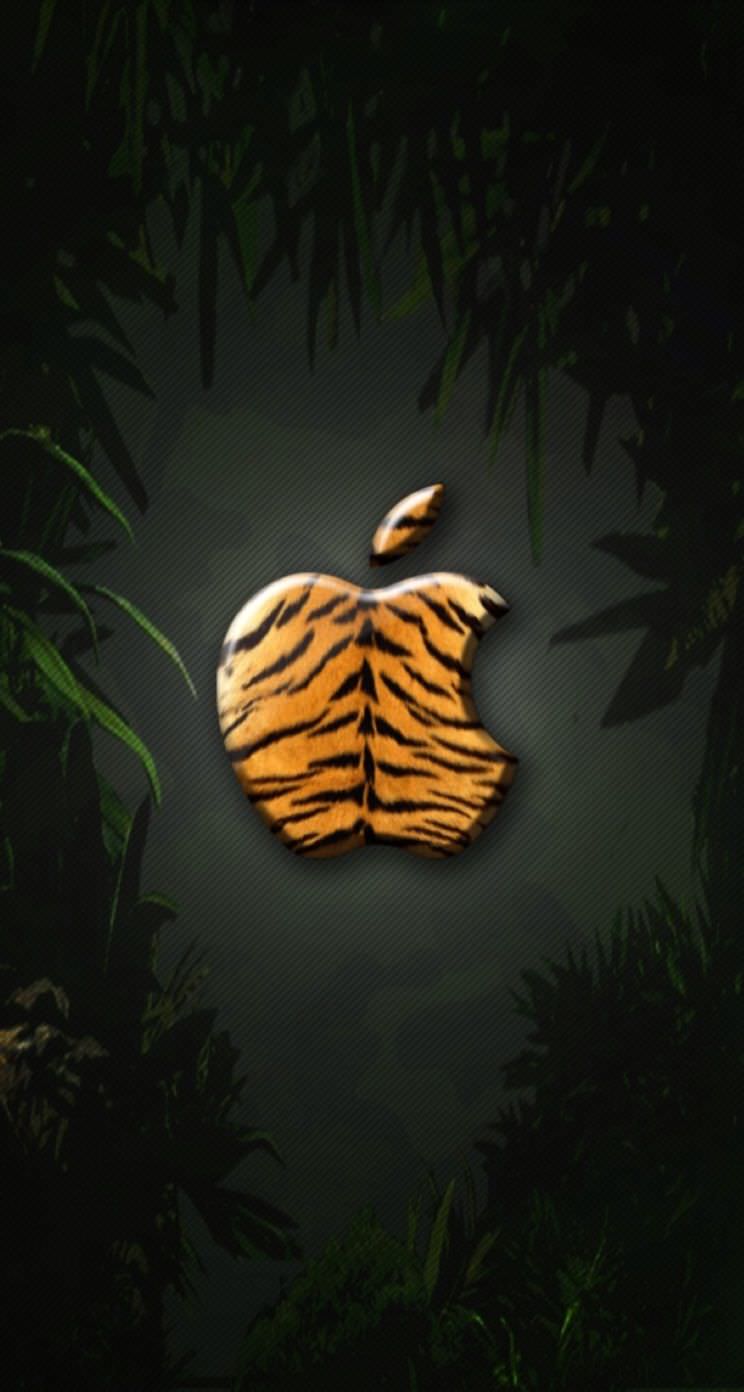apple harimau. wallpaper.sc iPhoneSE, 5s