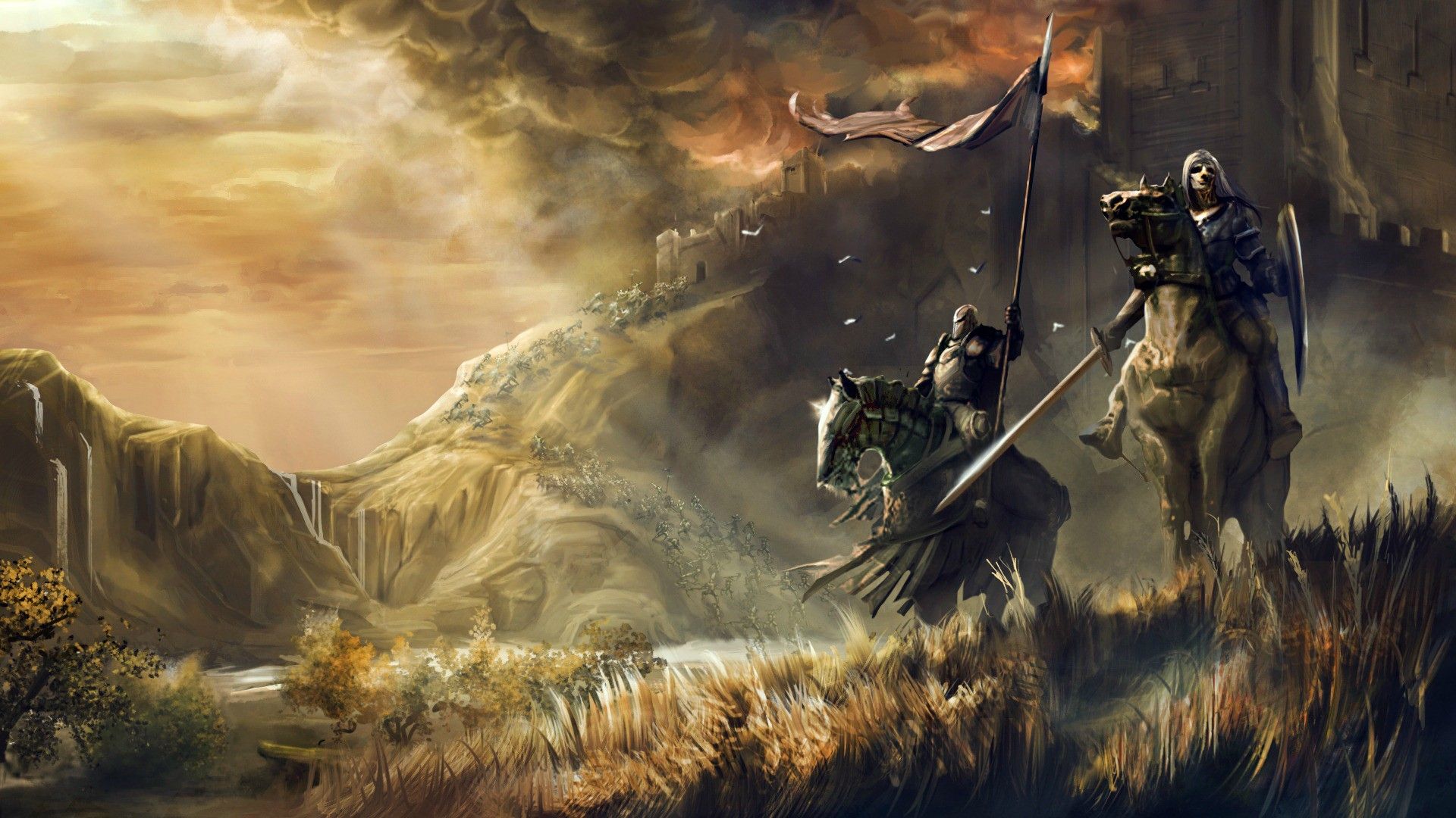 Elemental Fallen Enchantress Desktop Wallpaper