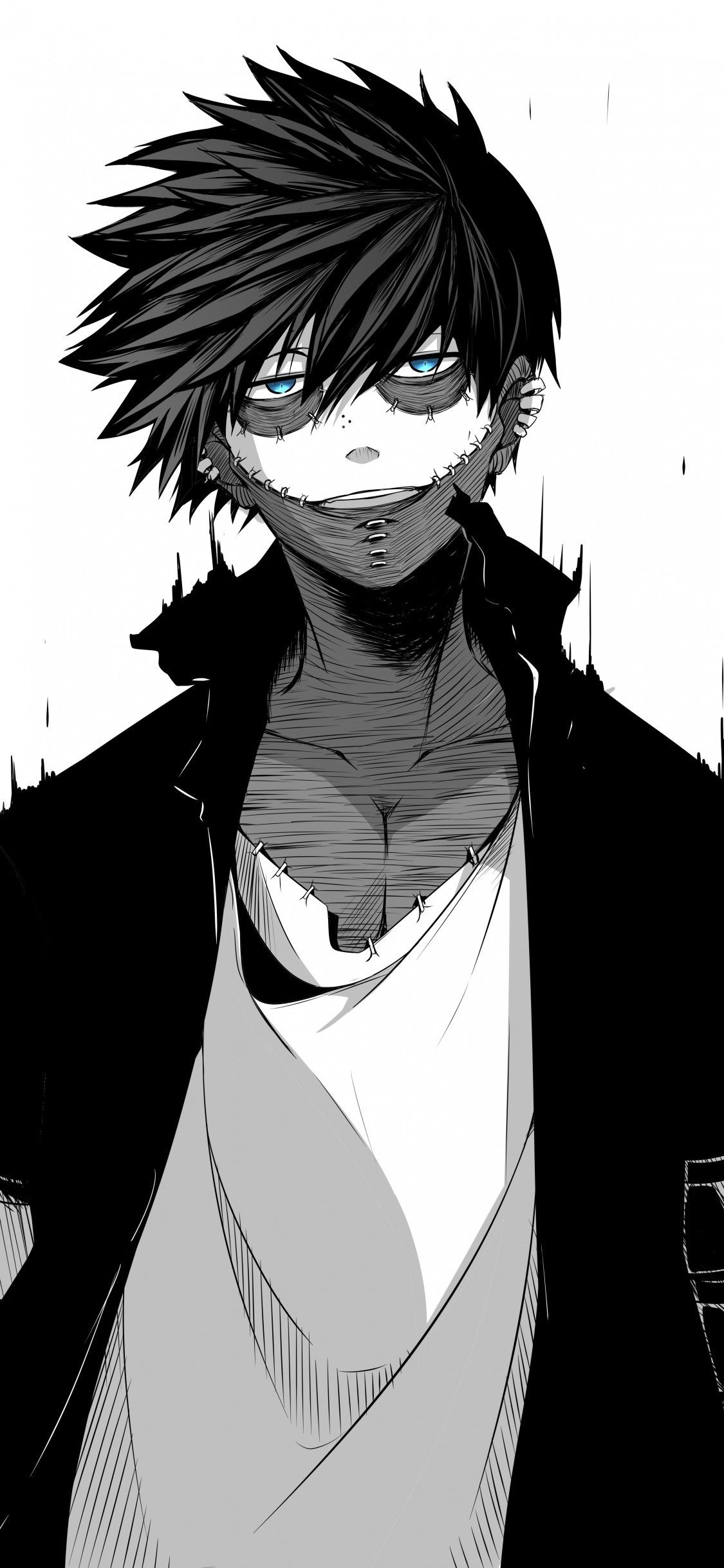 Dabi, Boku No Hero Academia, Manga Black And White