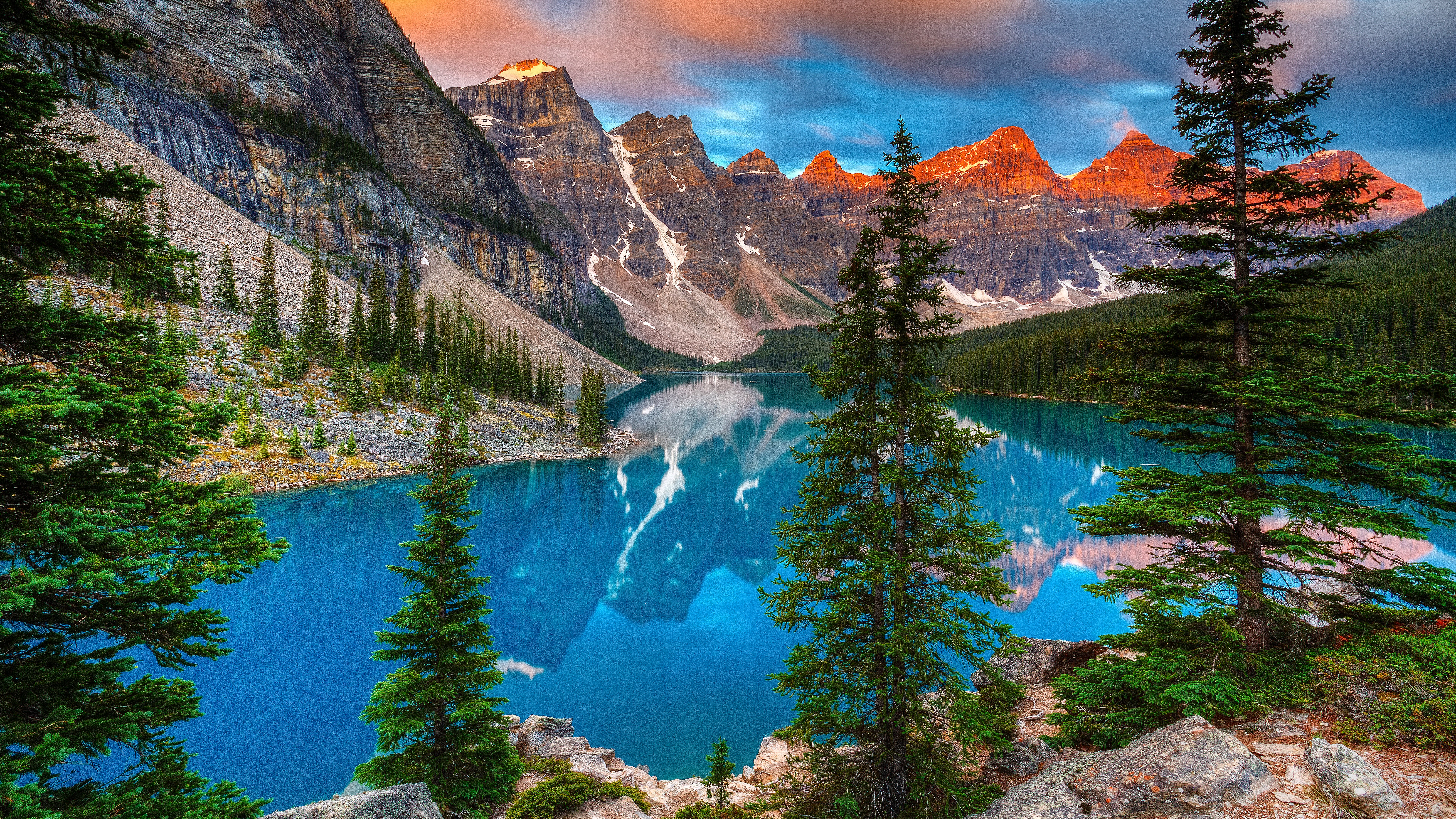 2417 mountain blue lake 8k desktop backgrounds