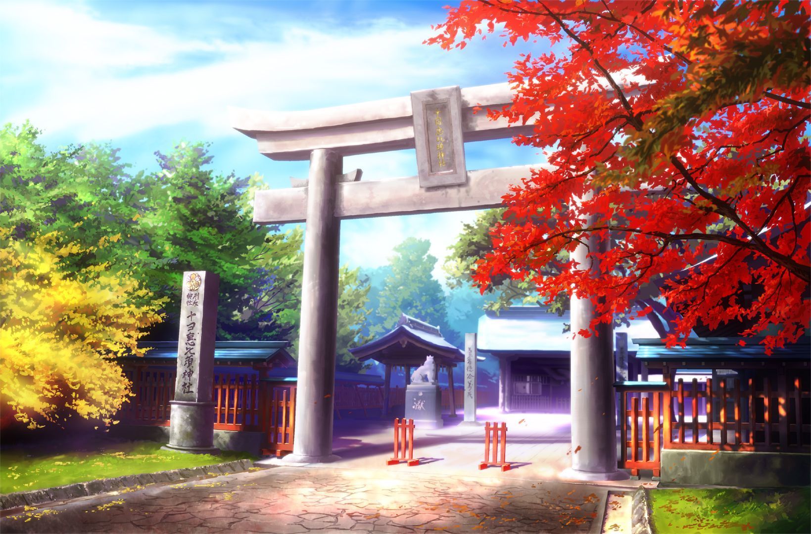 Anime Shinto Temple Wallpaper Free Anime Shinto Temple