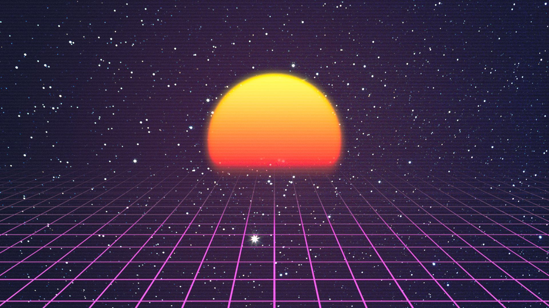 Free download Retro Wave Full HD Wallpaper and Background