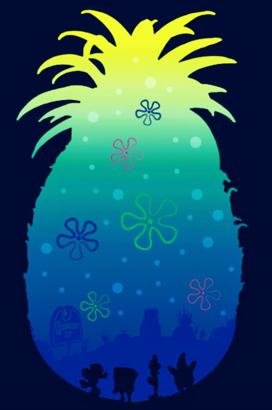 Pineapple Under The Sea, Spongebob. Spongebob wallpaper, Black