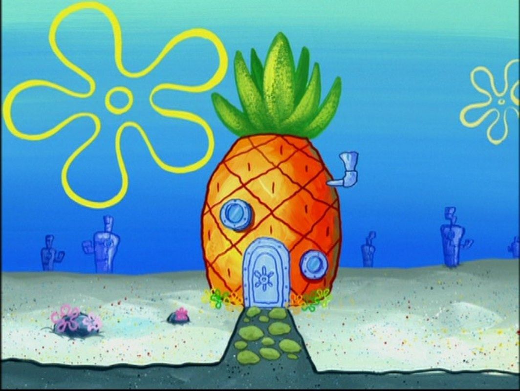 Pineapple. Spongebob painting, Spongebob drawings