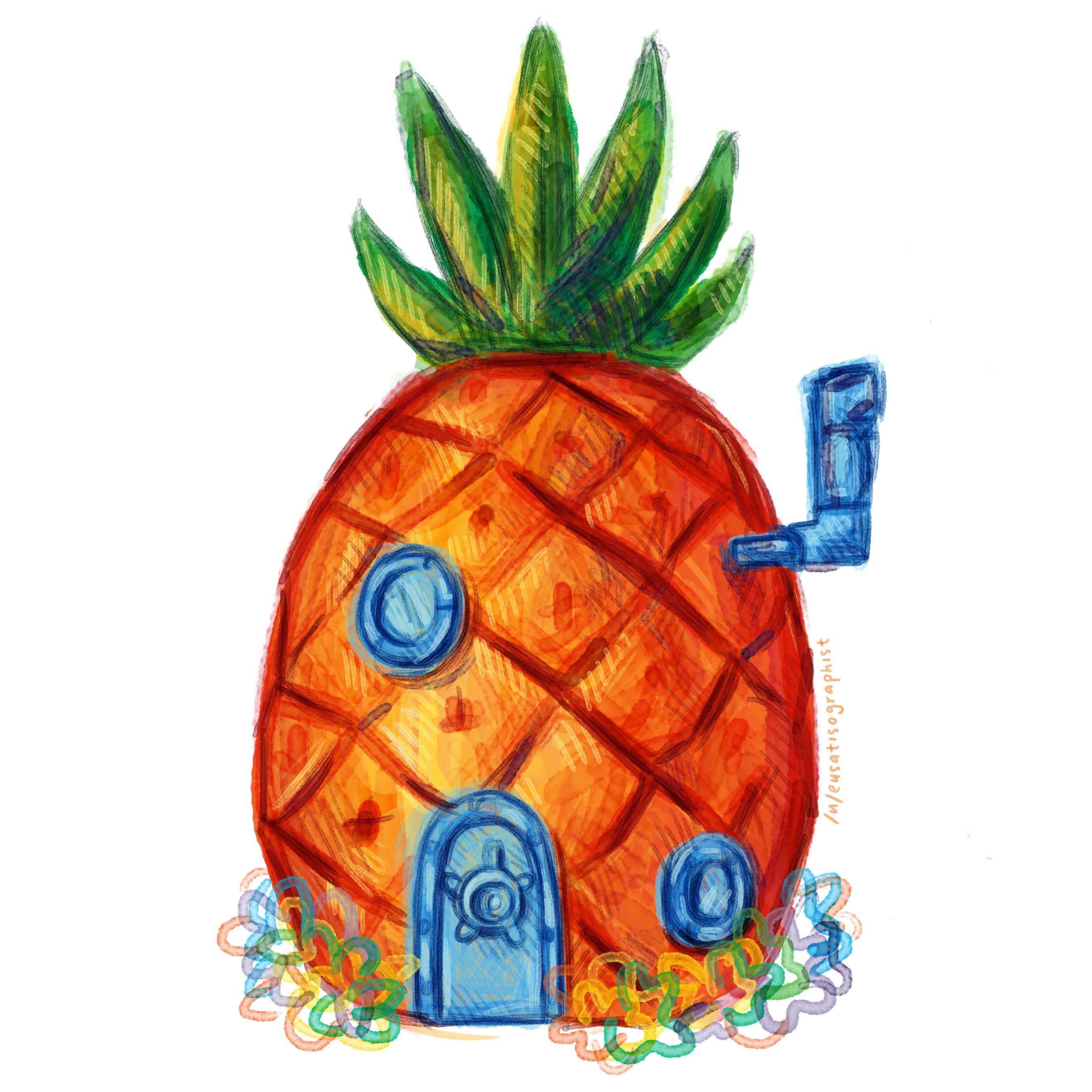Spongebob Pineapple Clipart