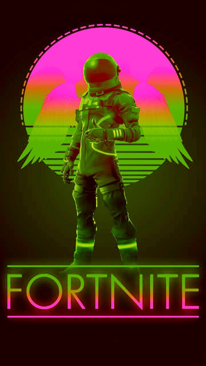 Neon Fortnite wallpaper