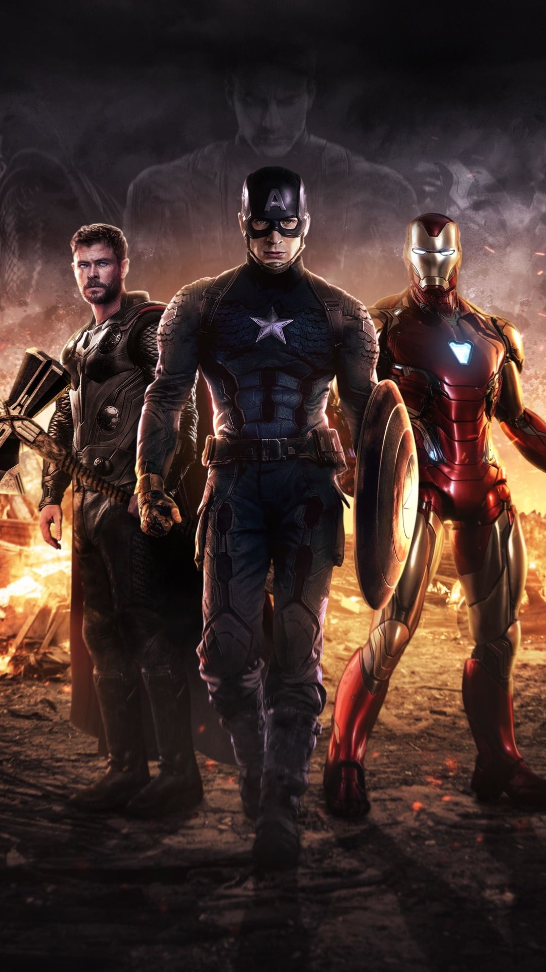 Avengers Endgame Iron Man Thor Captain America