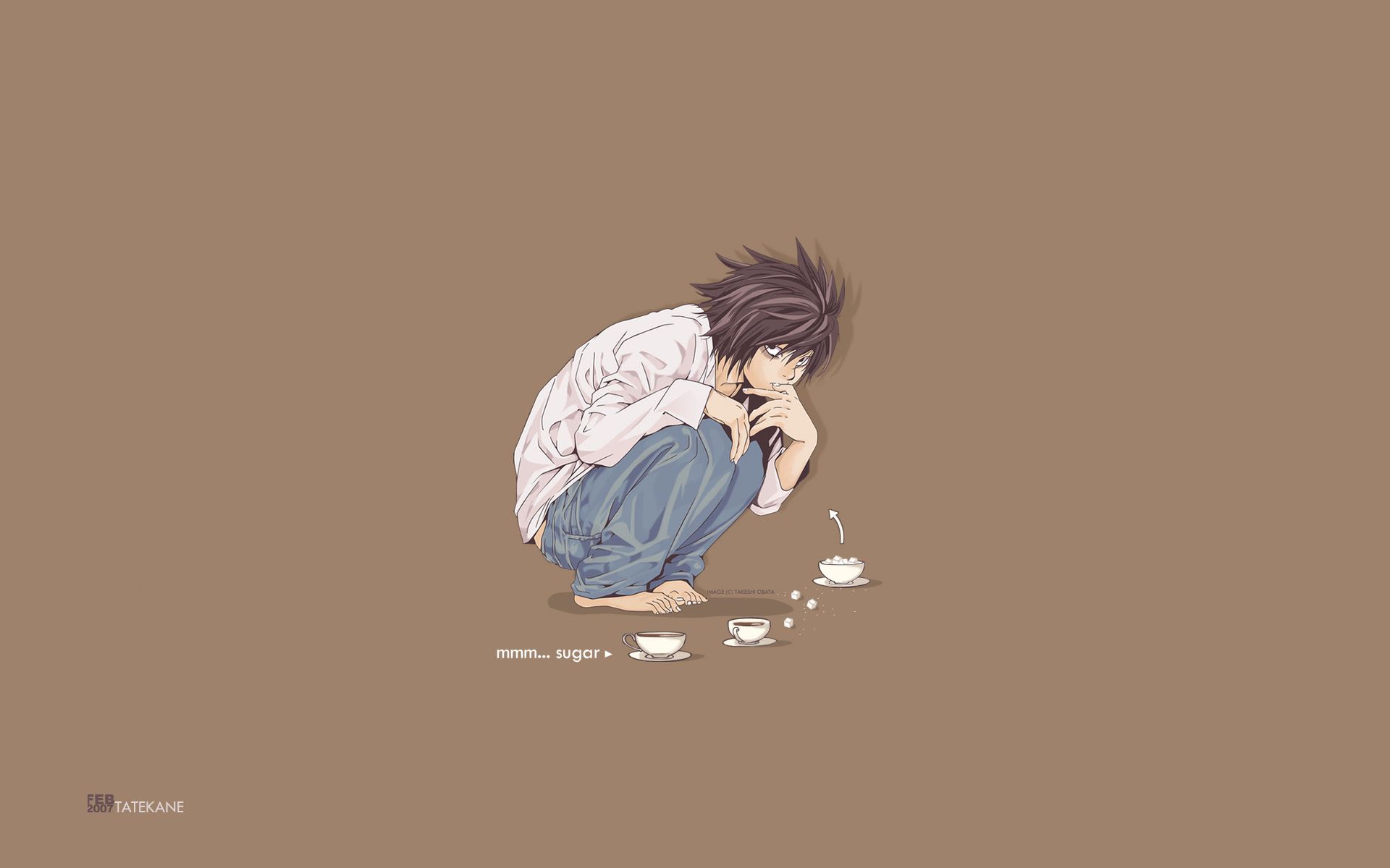 Anime, series, death, lawliet, wallpaper, screensaver, top