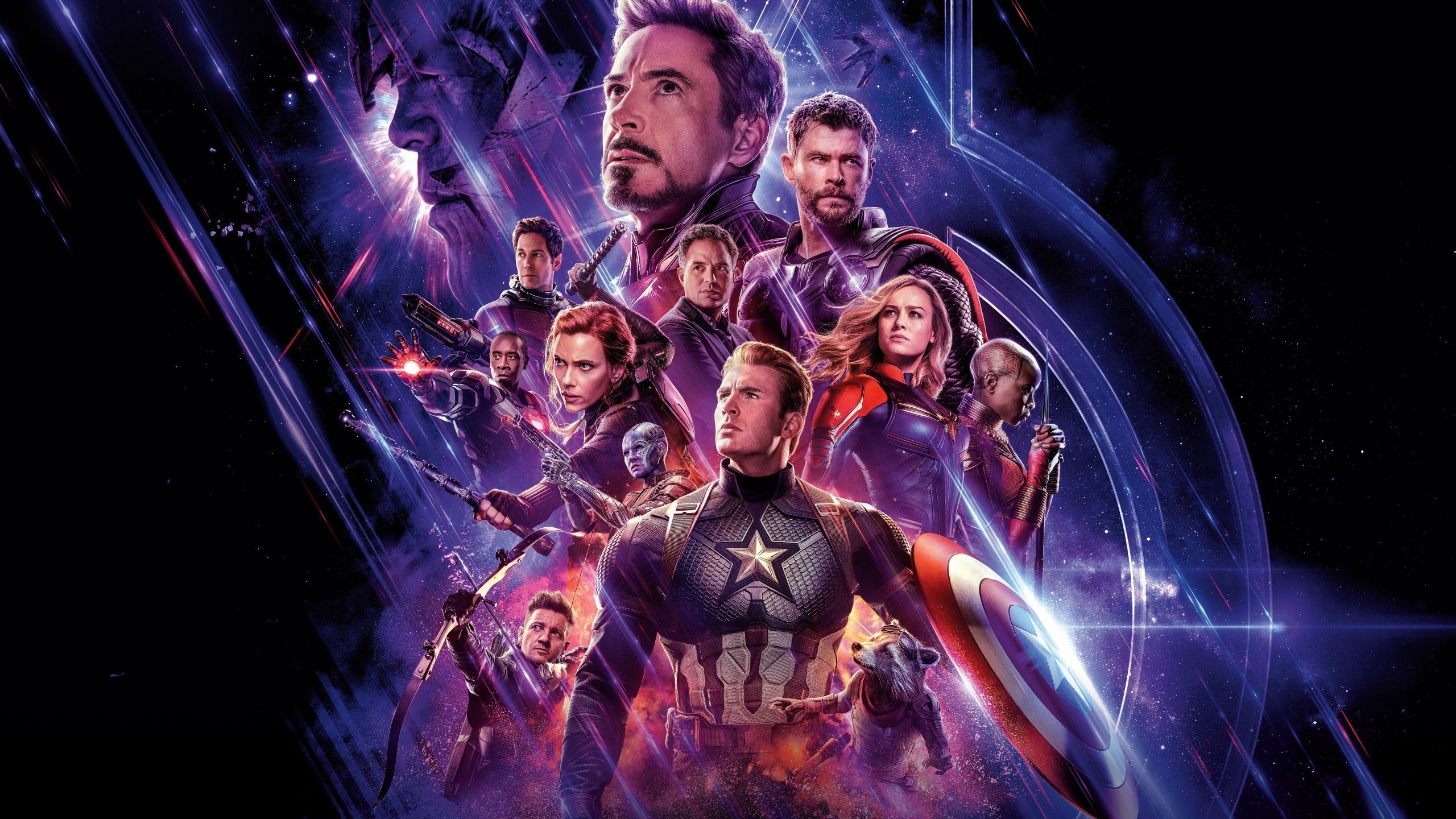 Download 2560x1440 Avengers: Endgame, Captain America, Iron Man