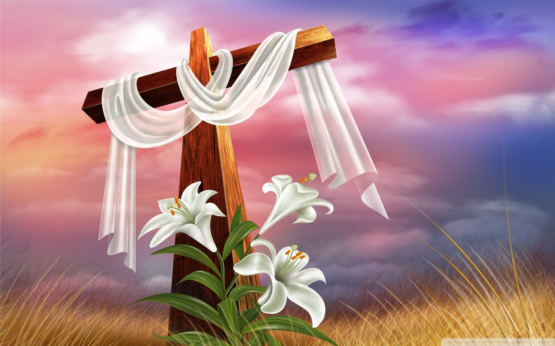 Easter Cross Ultra HD Desktop Background Wallpaper for 4K UHD TV