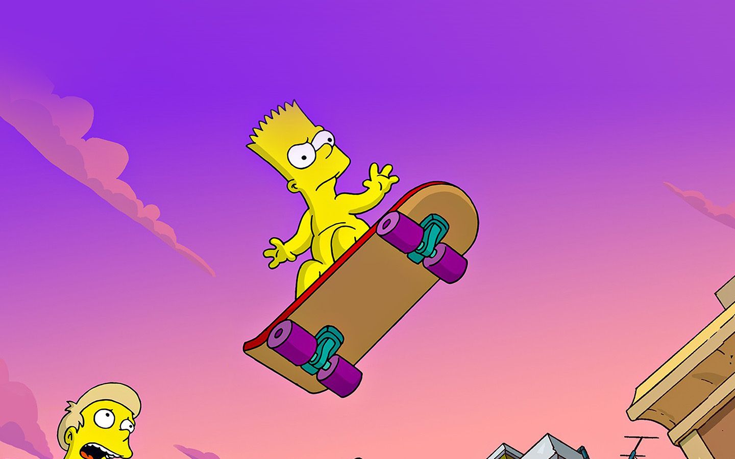 Simpson Anime Cartoon Bart Nude Art Illustration Wallpaper