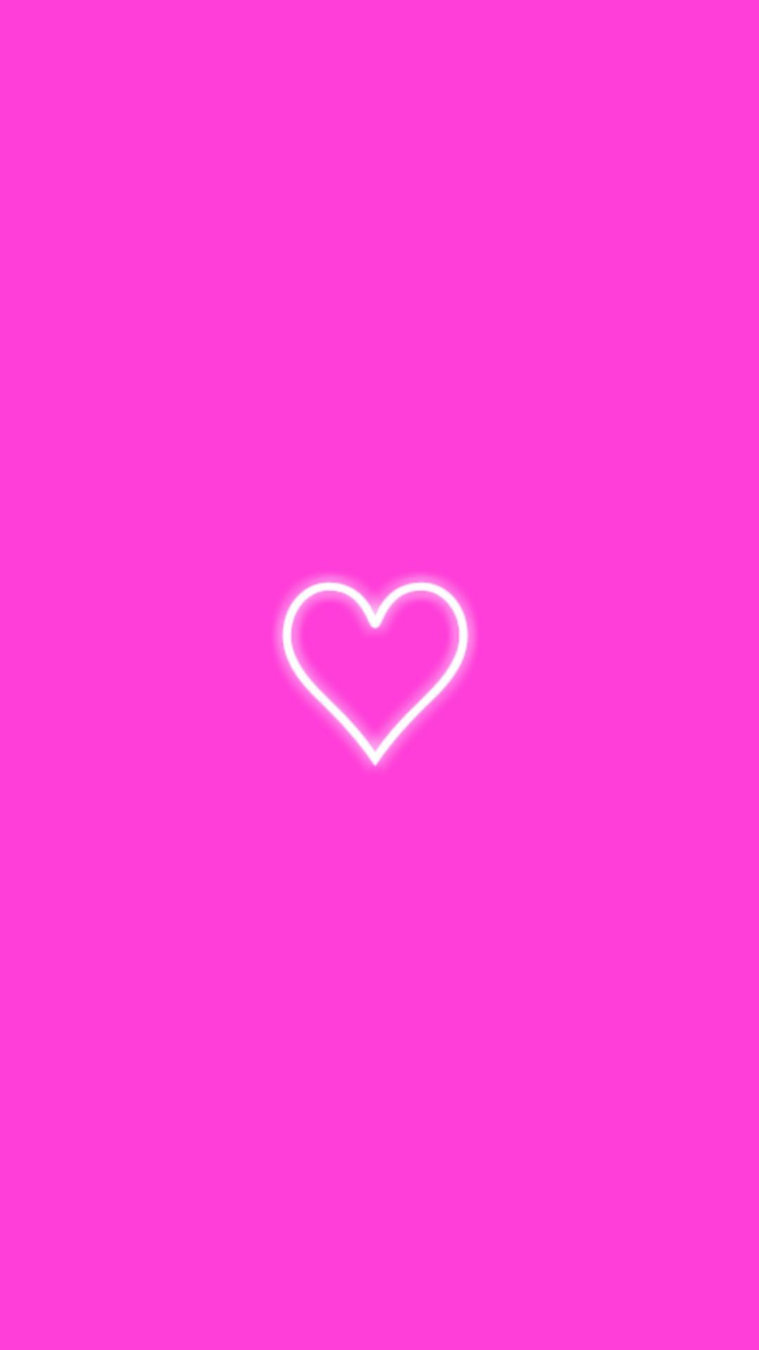 pink #neon #heart #wallpaper #background. Pink wallpaper iphone