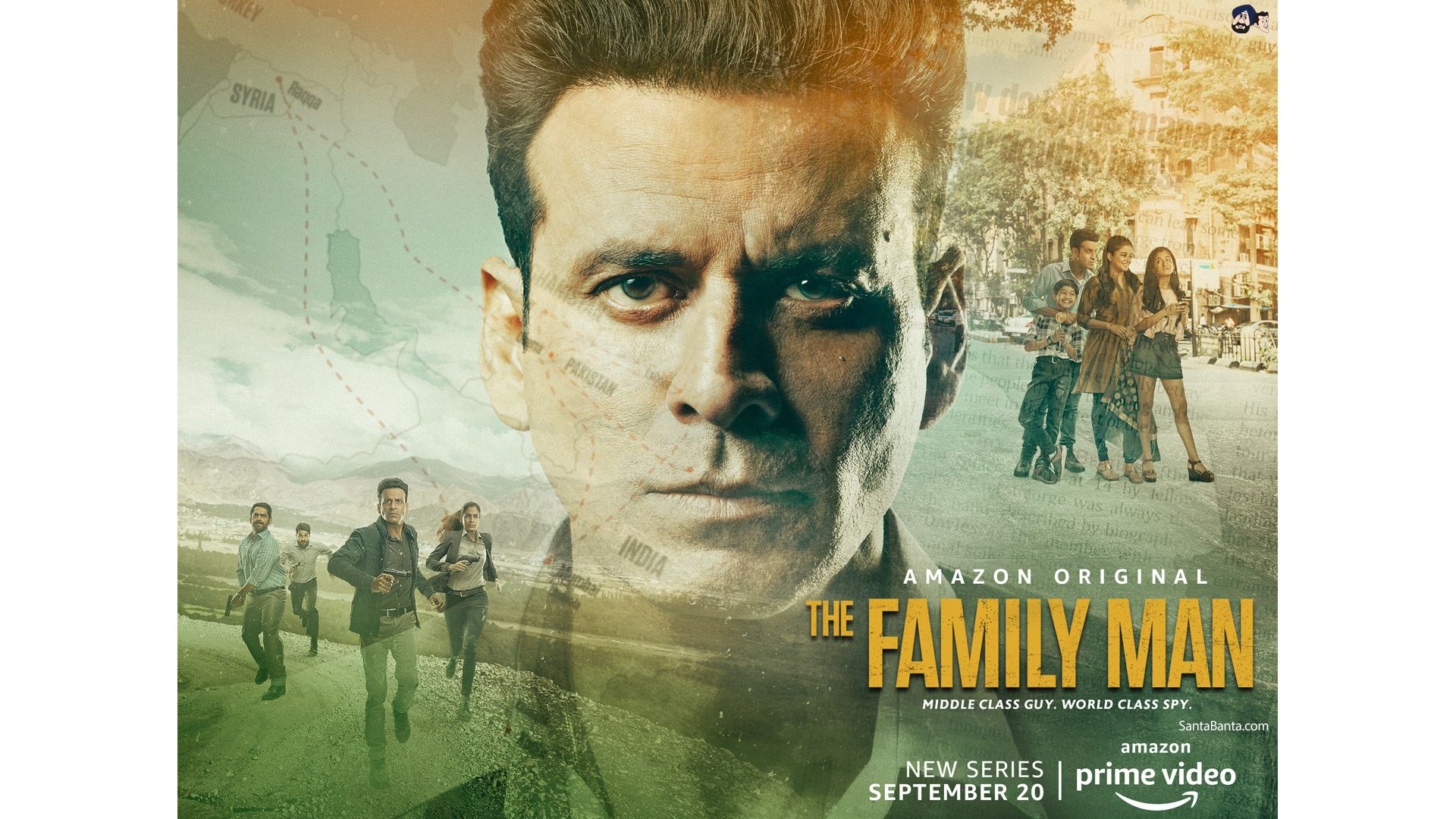 Offcial poster of The Family Man- Amazon`s upcoming thriller