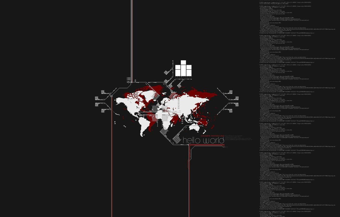 Wallpaper map, Minimalism, code image for desktop, section разное