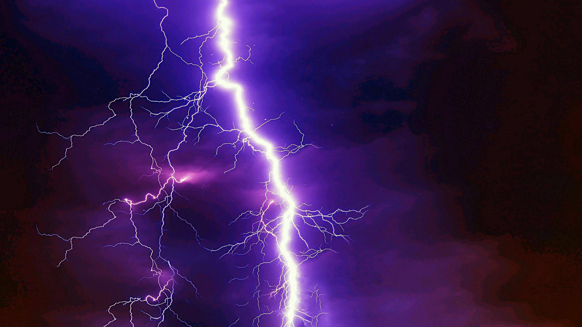Purple Lightning Wallpaper Free Purple Lightning