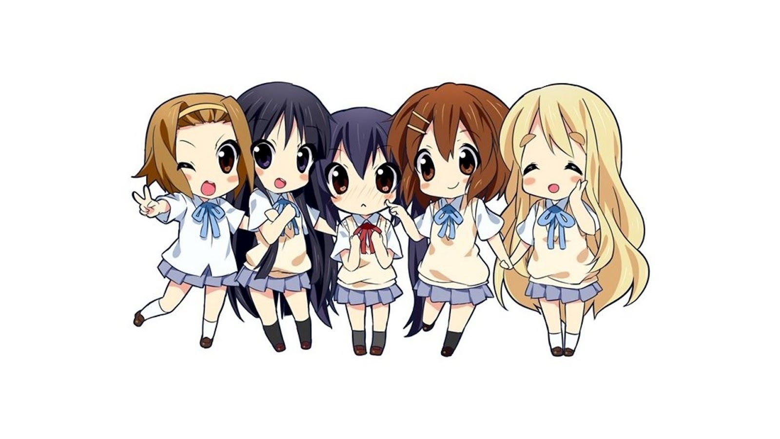 Chibi Anime School Girls