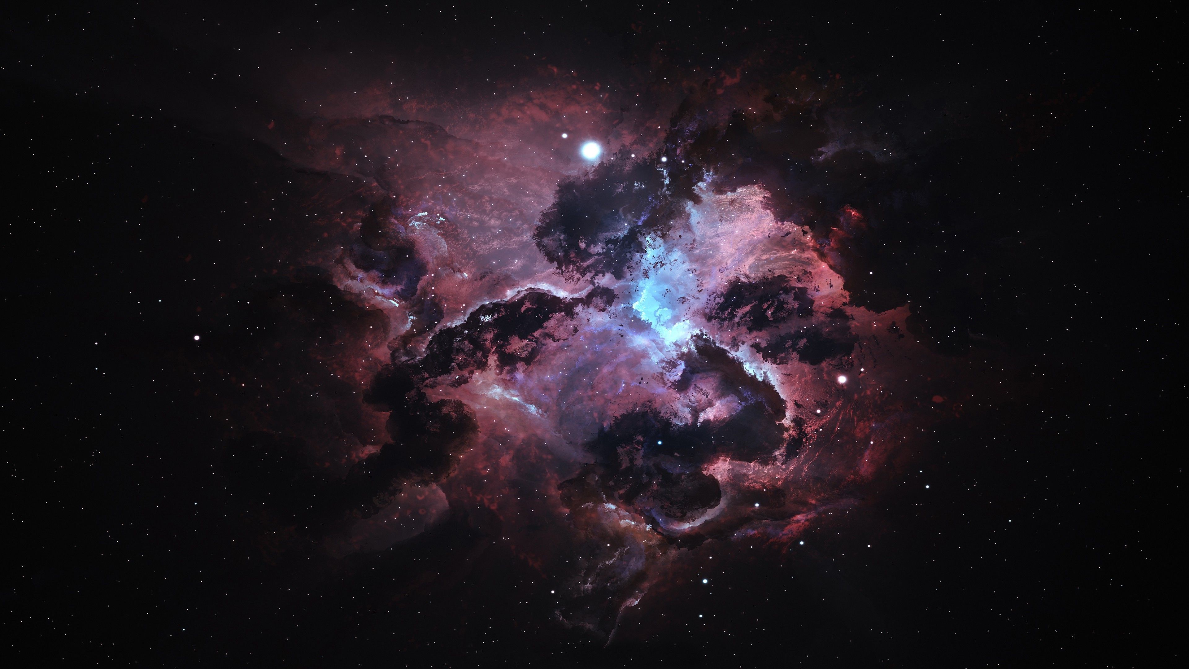 artwork, Digital Art, Space, Galaxy, Stars, Nebula Wallpaper HD