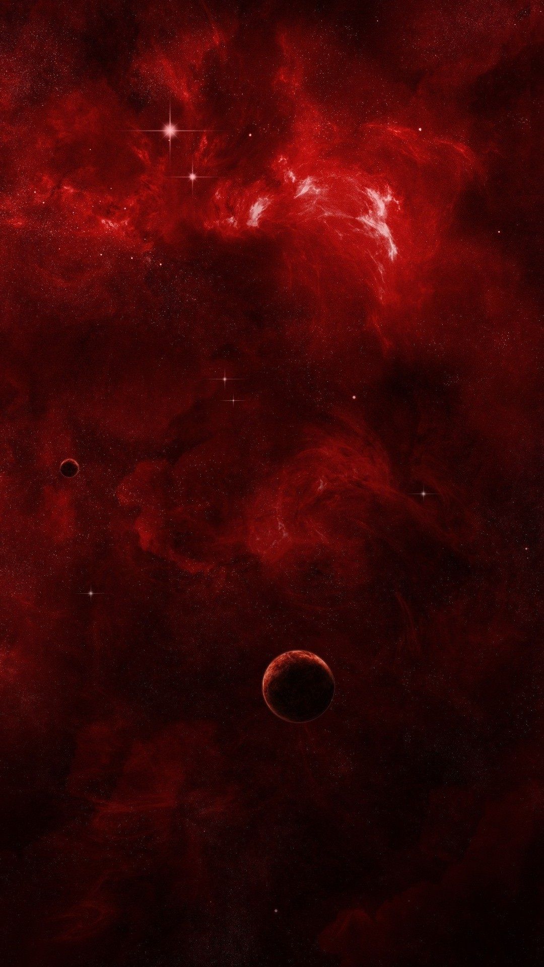 Red Nebula Wallpaper HD 3D iPhone Wallpaper