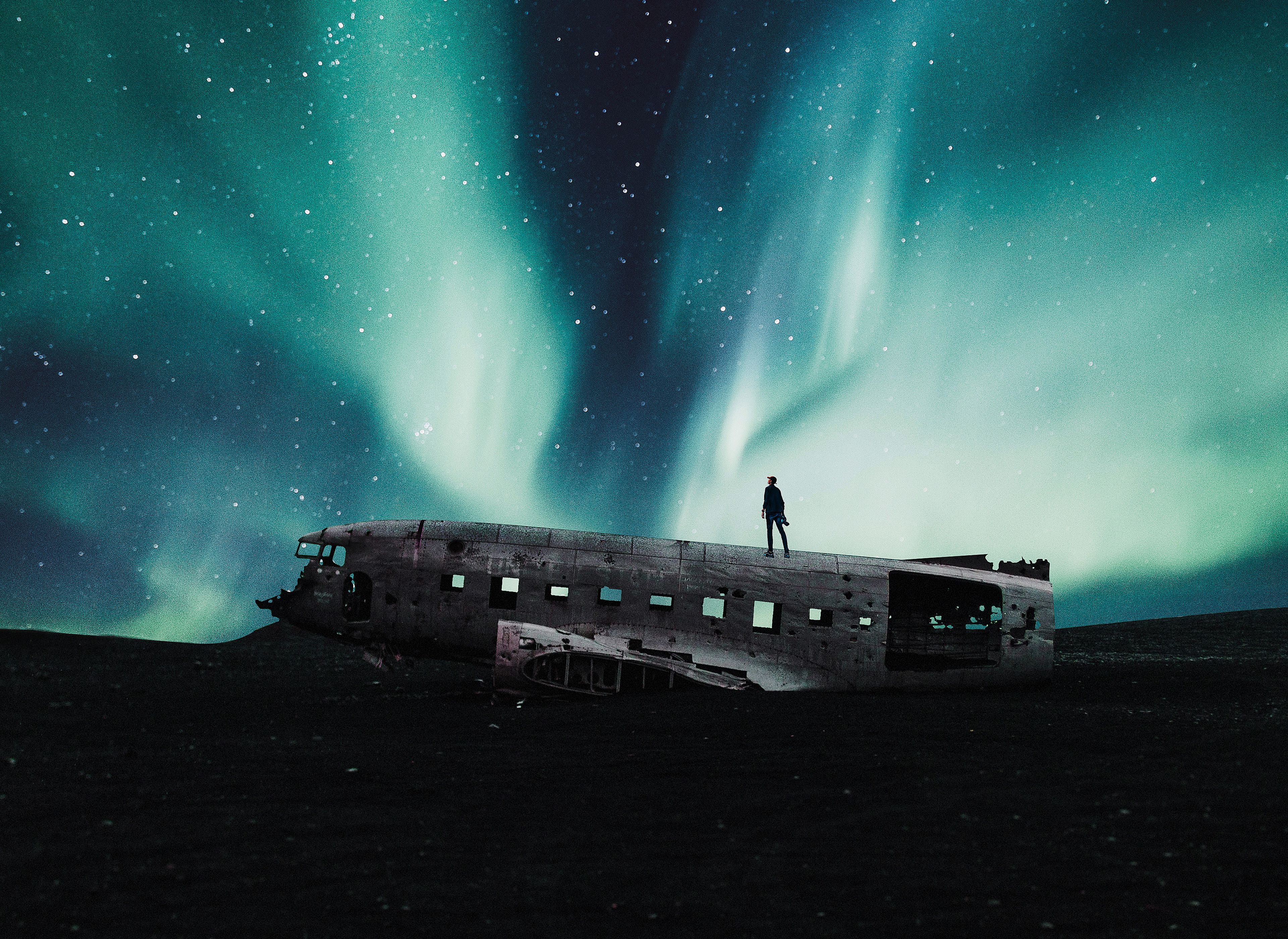 Wallpaper Northern Lights, Aurora Borealis, 4K, Photography